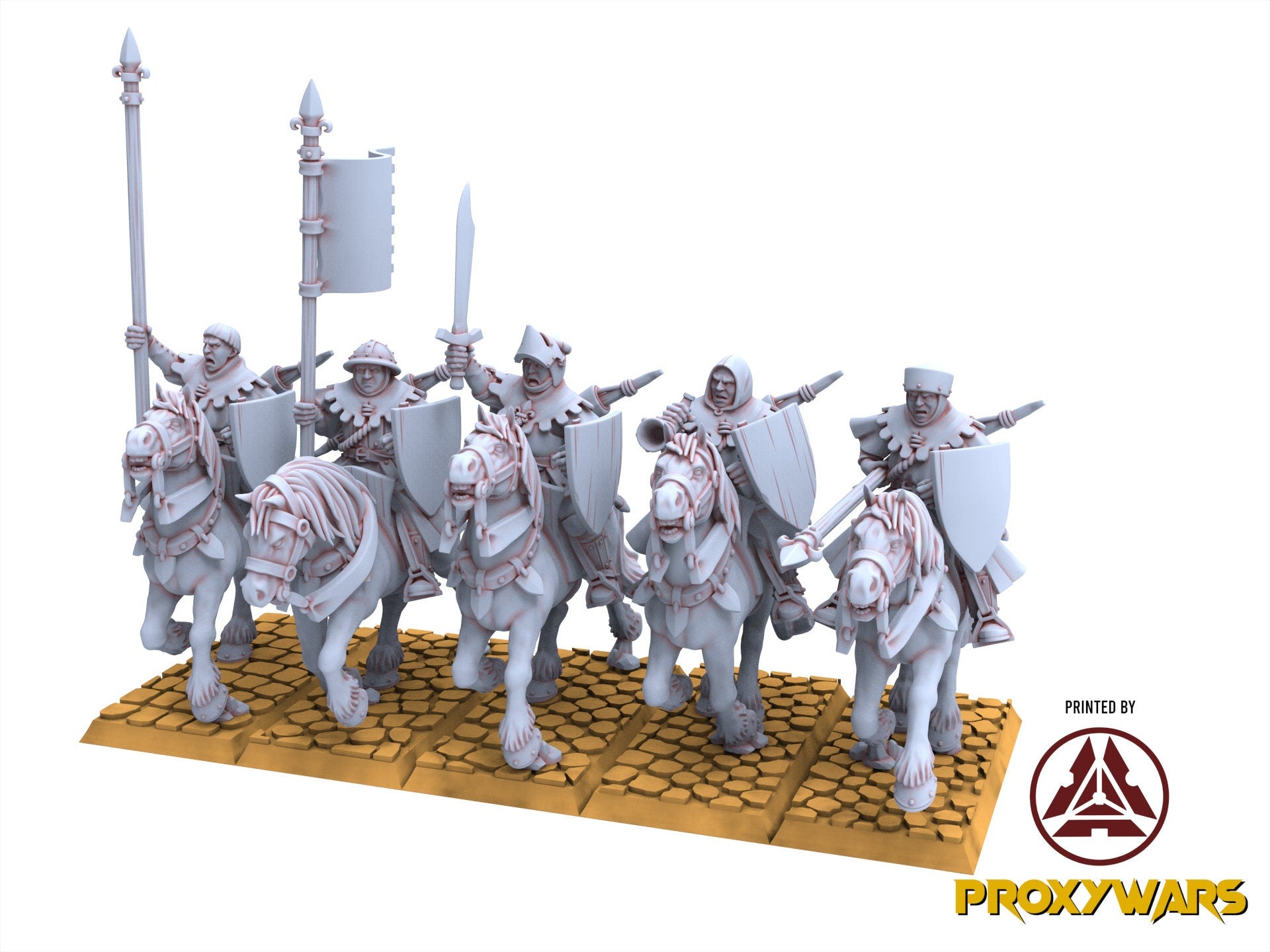 Arthurian Knights - Gallia Bundle V4, for Oldhammer, king of wars, 9th age Highlands Miniatures