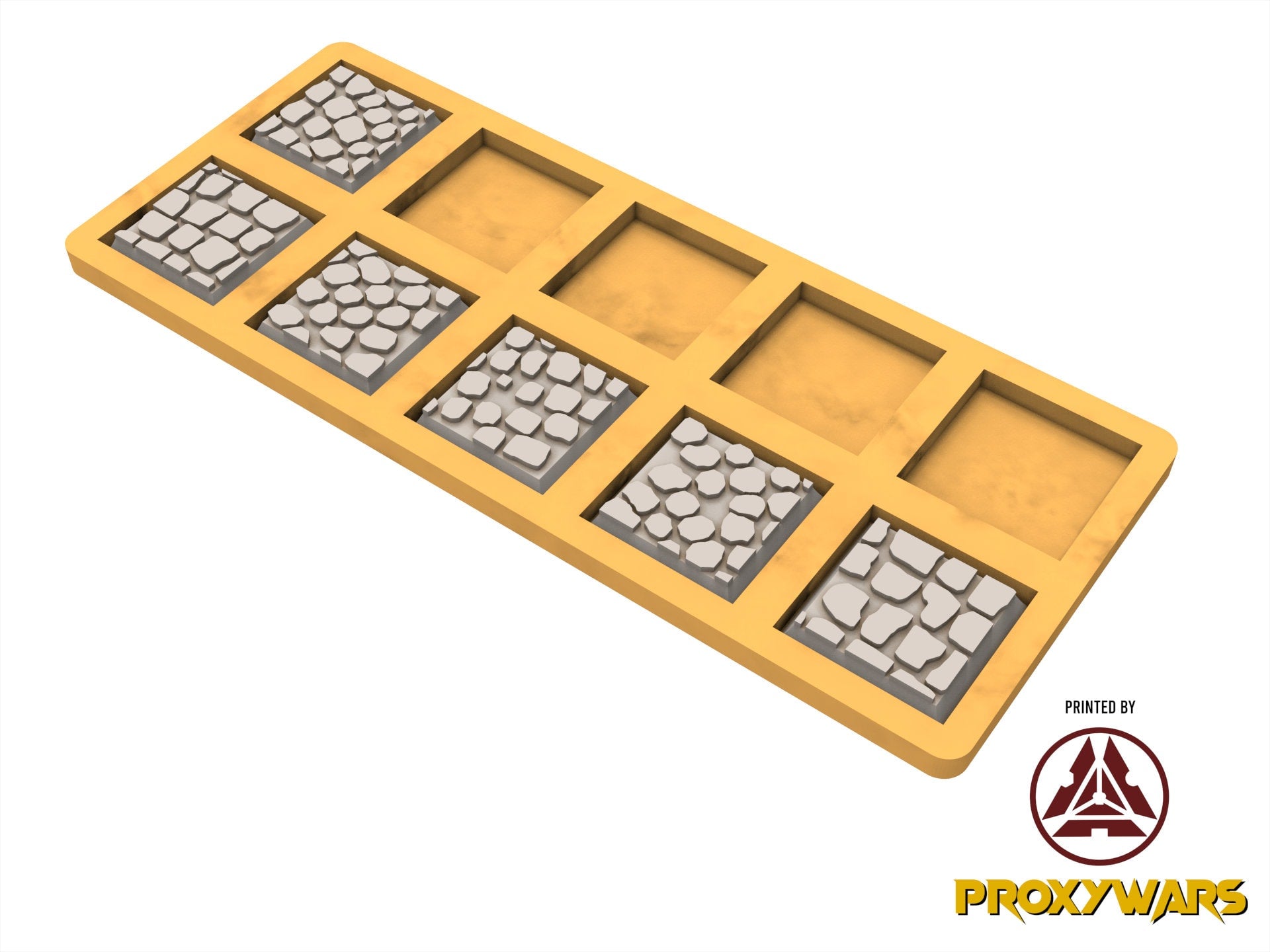 PLA Movement Tray from base square 20mm to 25mm, arthurian, orc, dwarves, lost temple, beastmen, undead, sylvan