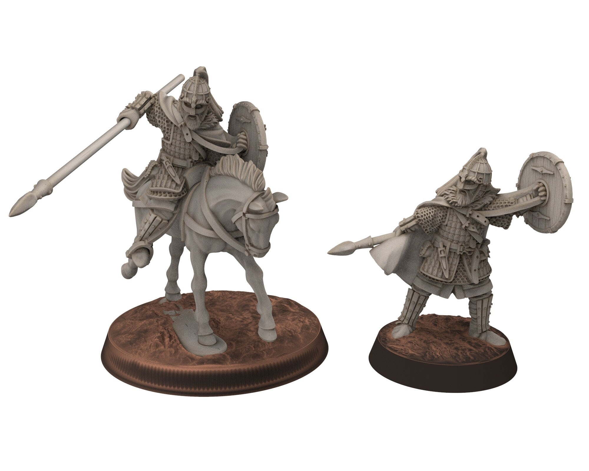 Vendel Era - Jutish Hearthguard Dark Age, Germanic Tribe Warband, 7 century, miniatures 28mm for wargame Historical... Medbury miniature