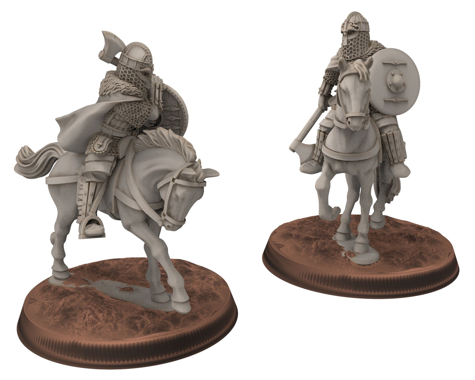 Vendel Era - Horsa Hero Mounted, Germanic Tribe Warband, 7 century, miniatures 28mm for wargame Historical... Medbury miniature