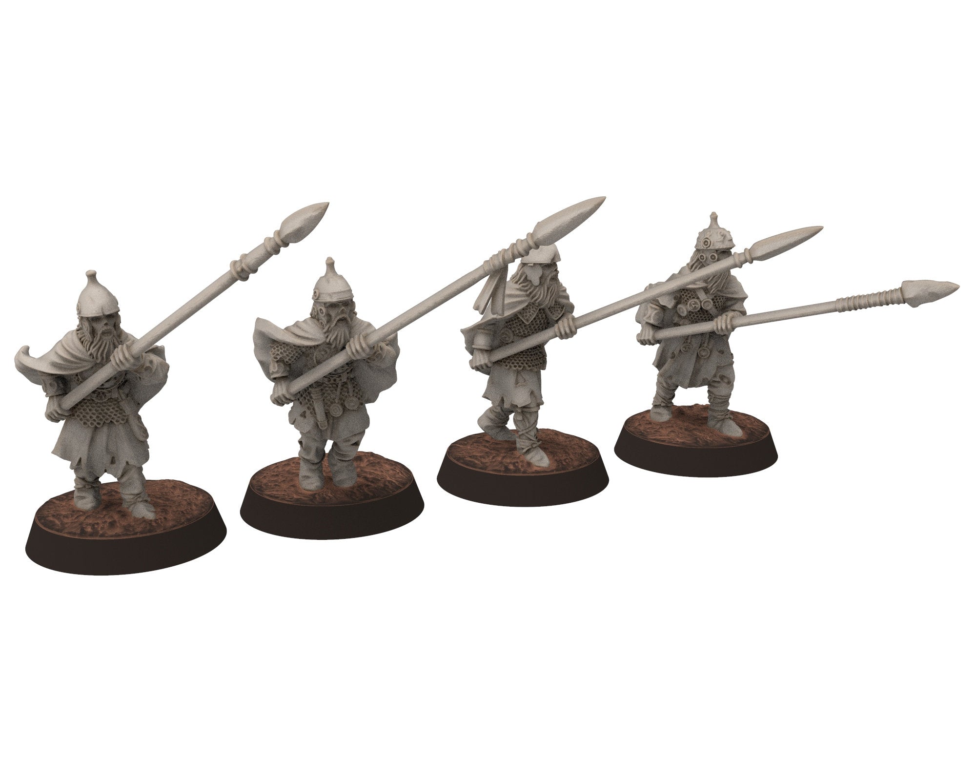 Undead Ghosts - Ghosty Gaul specters of the old war with Bows , under the mountain, miniatures for wargame D&D, LOTR...