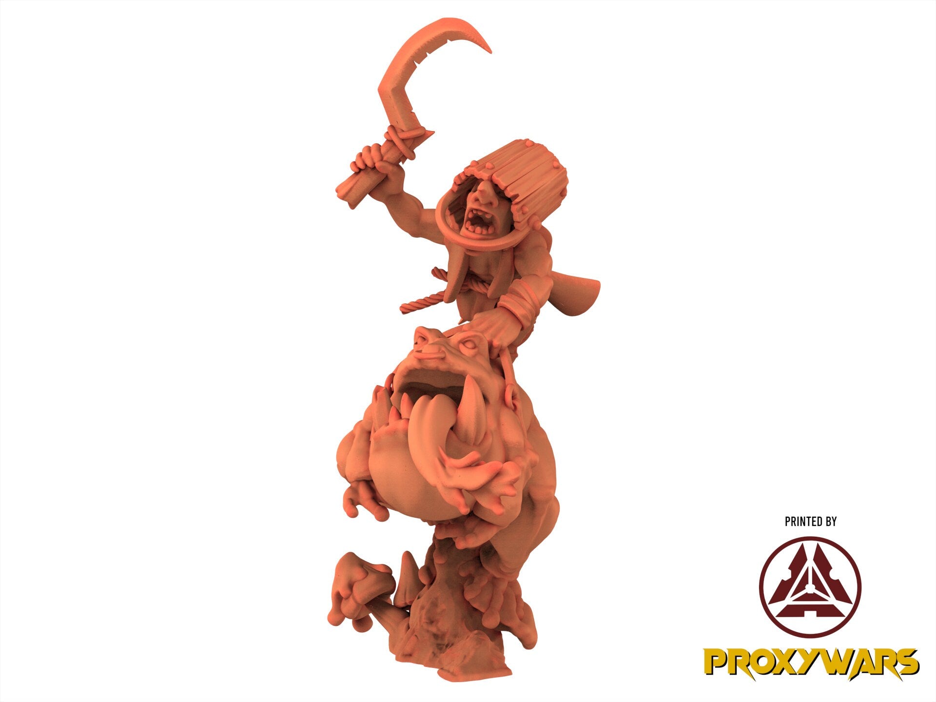 Orc & Goblin - Swamp Goblins Frog Riders V2, utilisables pour Oldhammer, king of wars, 9th age