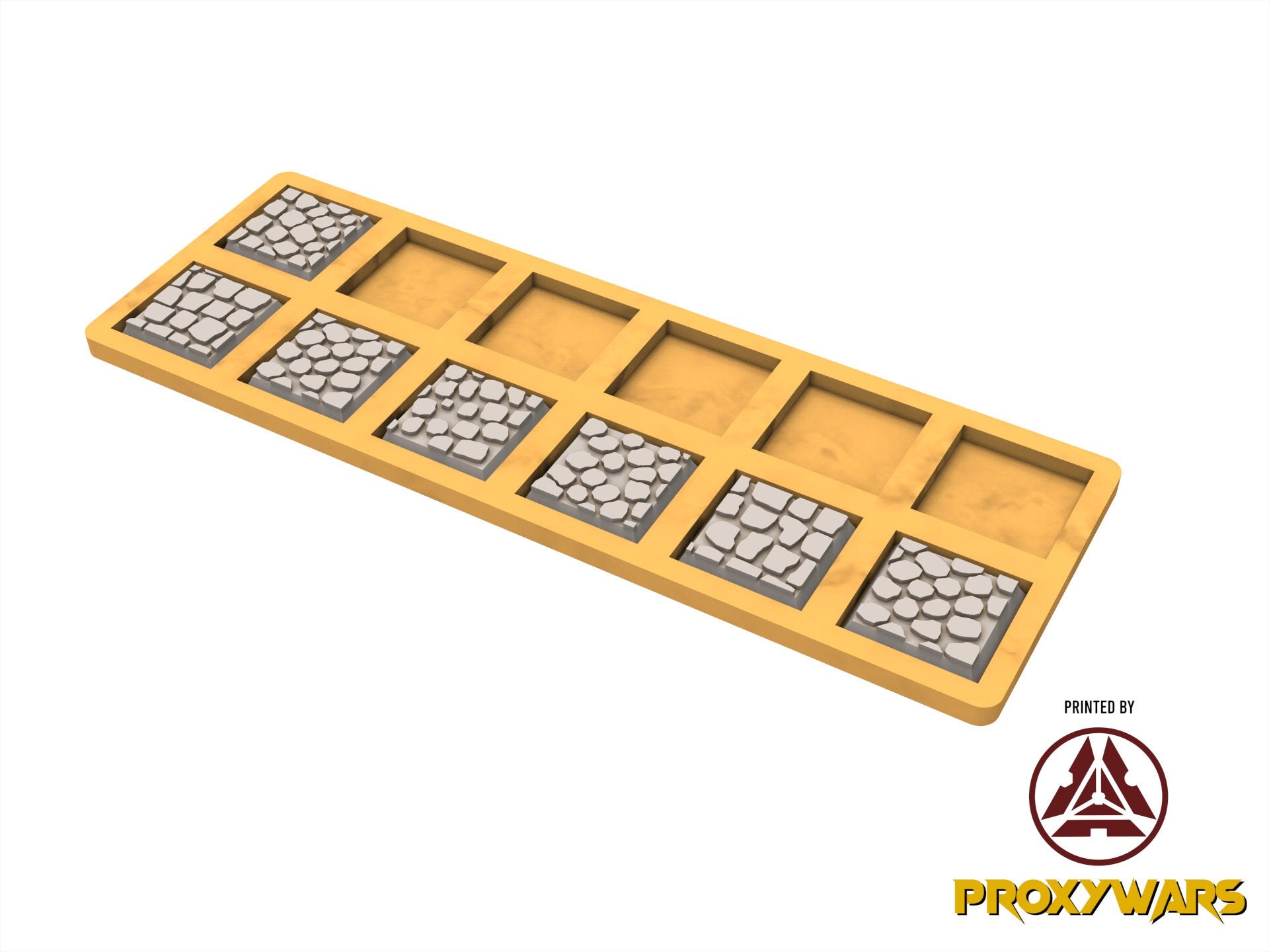 PLA Movement Tray from base square 20mm to 25mm, arthurian, orc, dwarves, lost temple, beastmen, undead, sylvan
