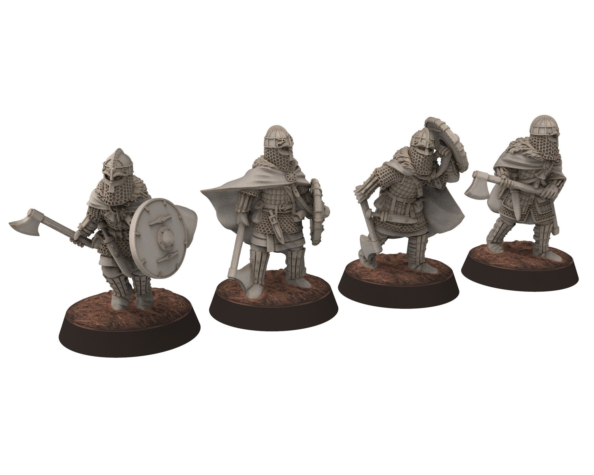 Vendel Era - Horsa Hero, Germanic Tribe Warband, 7 century, miniatures 28mm for wargame Historical... Medbury miniature