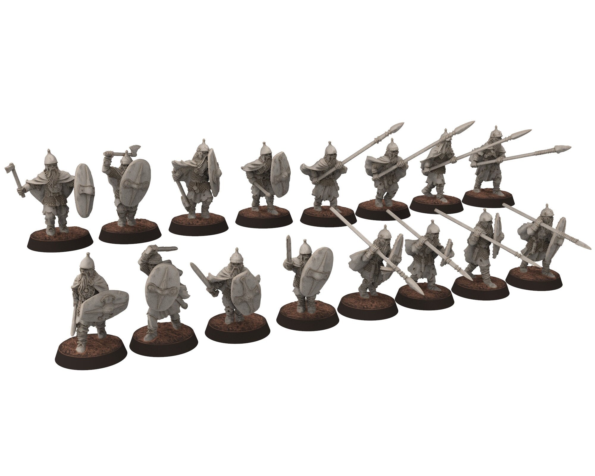 Undead Ghosts - Ghosty Gaul specters of the old war Cavalrymen, under the mountain, miniatures for wargame D&D, LOTR...