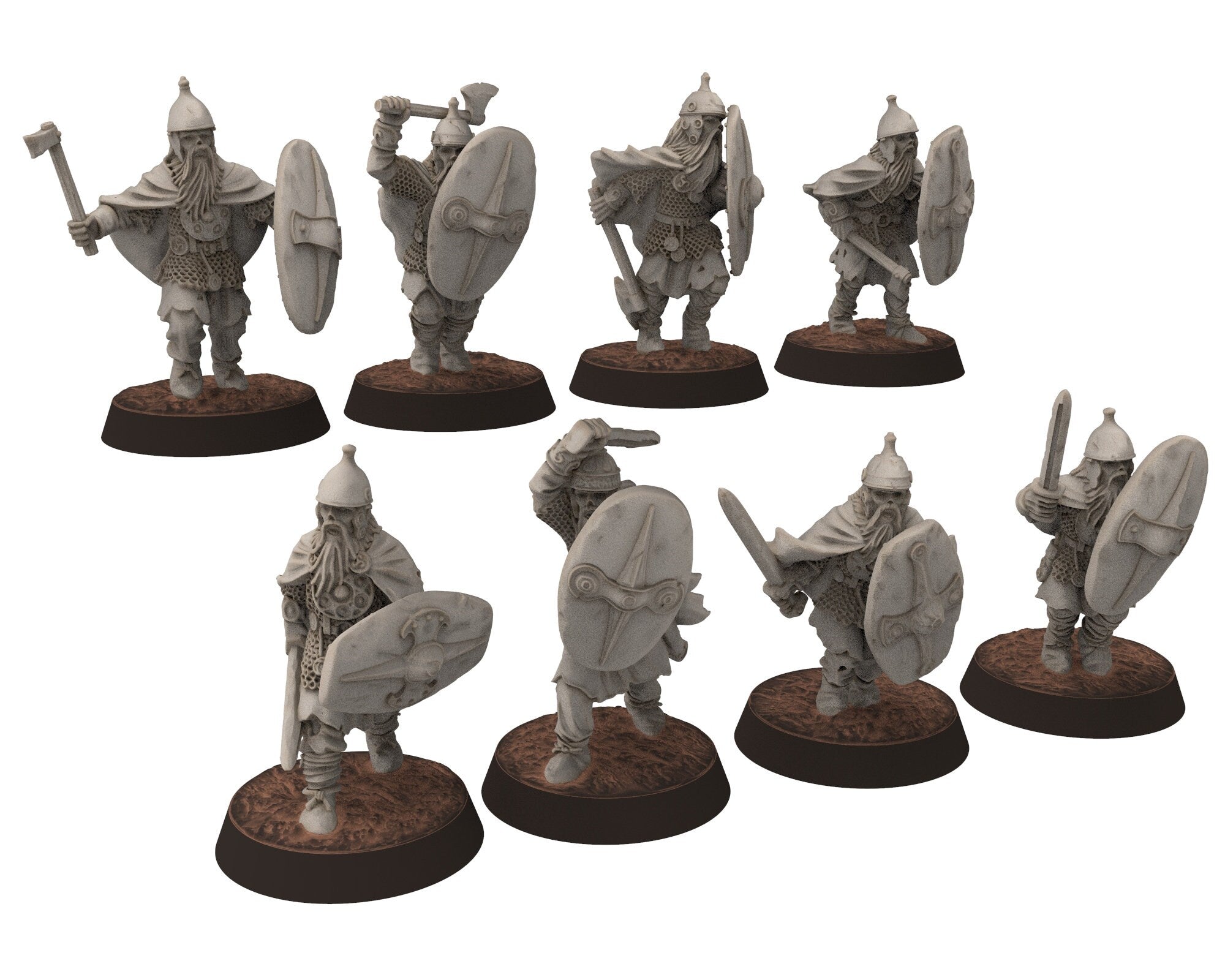 Undead Ghosts - Ghosty Gaul specters of the old war with Bows , under the mountain, miniatures for wargame D&D, LOTR...