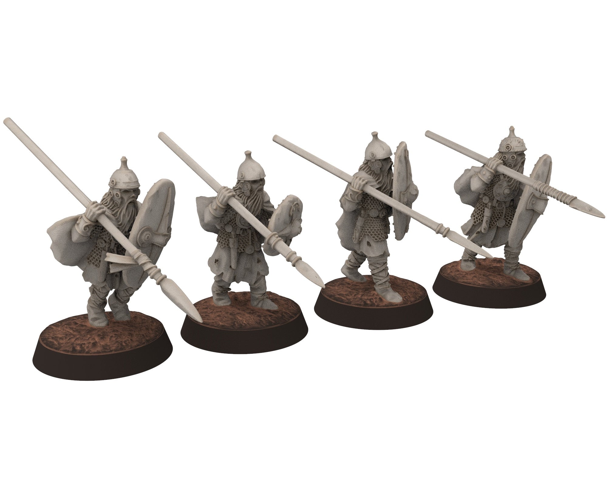 Undead Ghosts - Ghosty Gaul specters of the old war with Bows , under the mountain, miniatures for wargame D&D, LOTR...