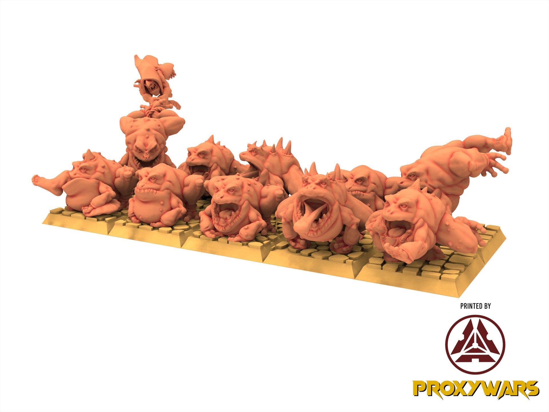 Orc & Goblin - Swamp Goblin Frog's Herders, utilisables pour Oldhammer, king of wars, 9th age