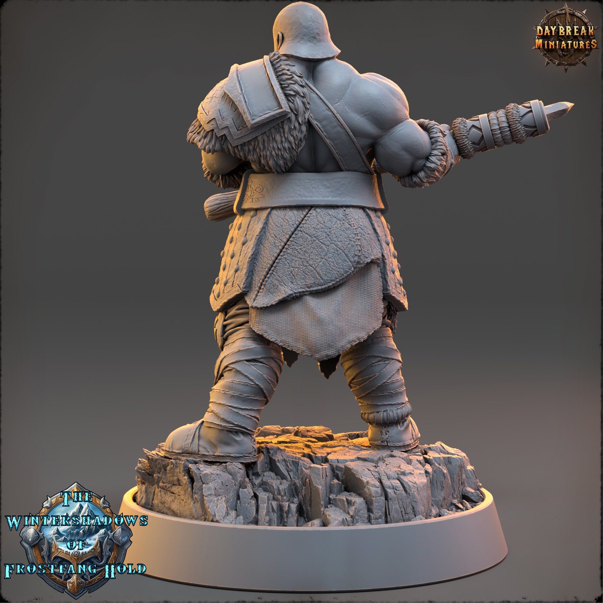 Vikings - Torsten Ironhelm - The Wintershadows of Frostfang Hold, daybreak miniatures, for Wargames, Pathfinder, Dungeons & Dragons