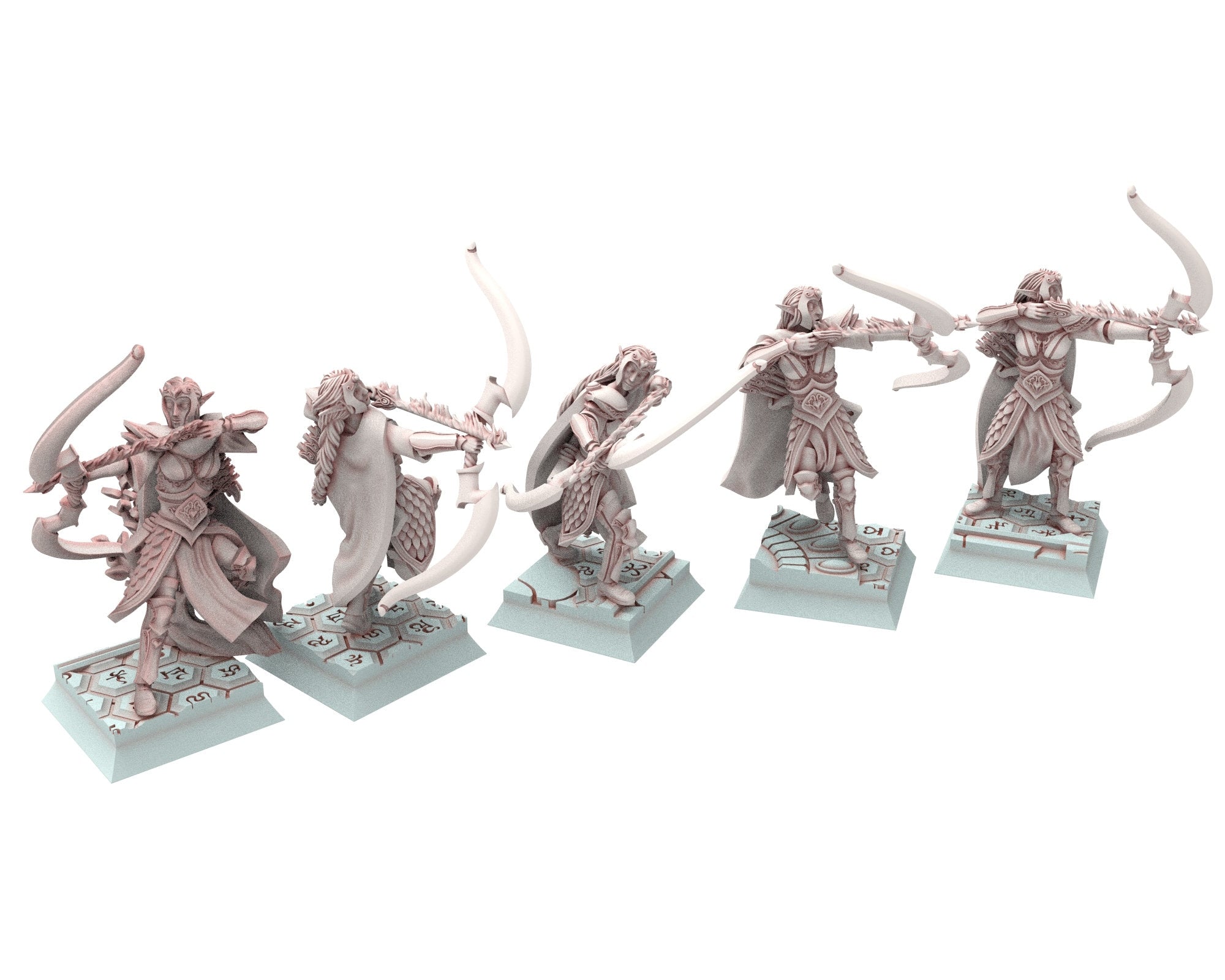 Hight Elves - 28mm Highborne Elves Handmaiden of Qeen, Fantasy elves, Insular Kingdom usable for 9th Age, Fantasy Battle, Oldhammer, D&D