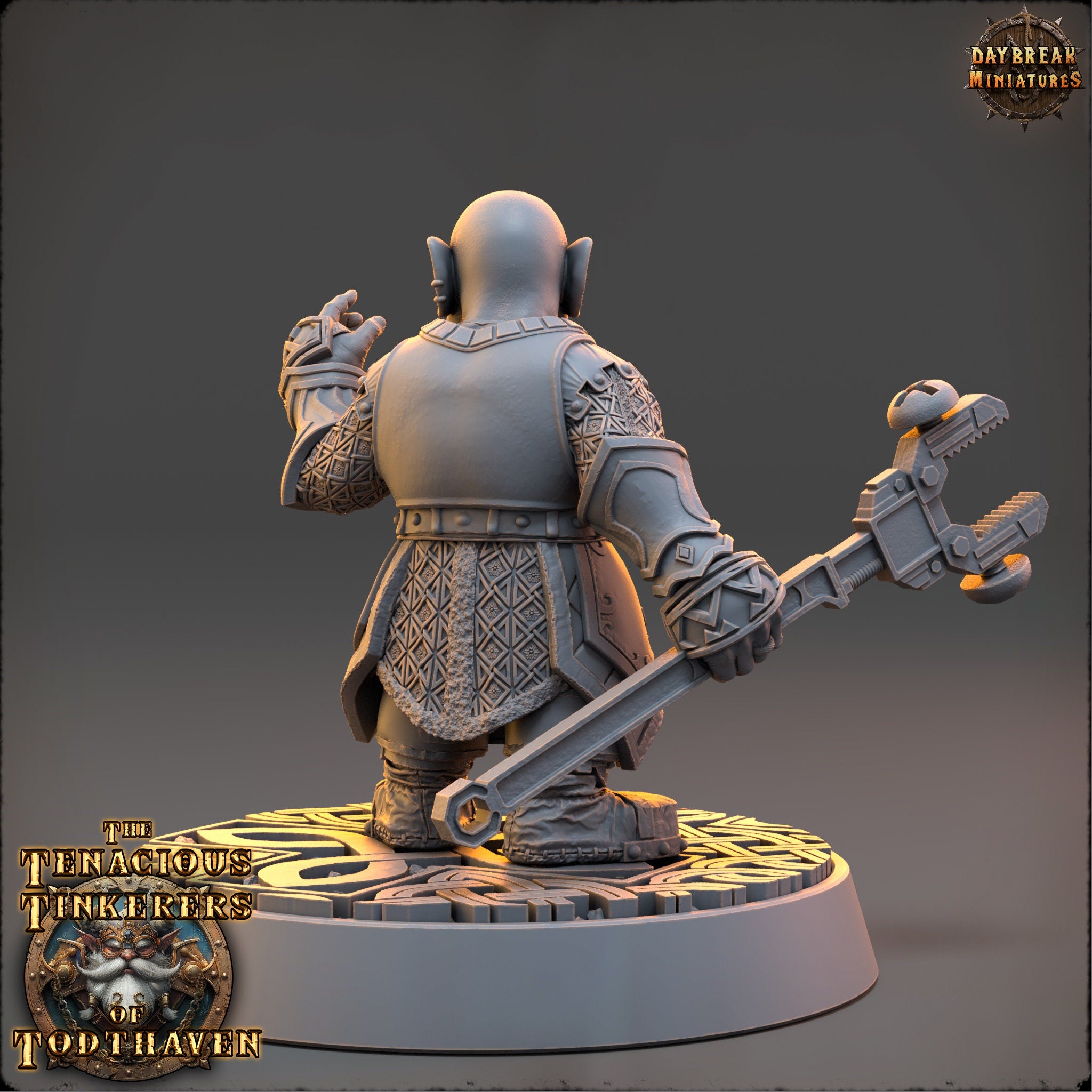 The Tenacious Tinkerers of Todthaven - Wilhelm Steambeard, Quark Engineer - Dwarves, daybreak miniatures, Pathfinder, Dungeons & Dragons