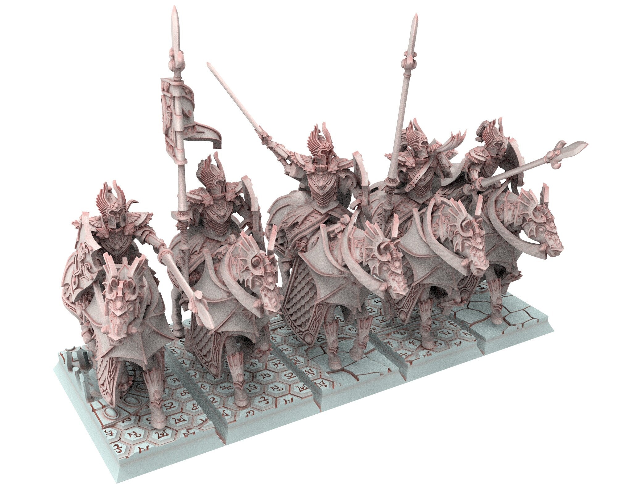 Hight Elves - 28mm Knights of Ryma, Fantasy elves, Insular Kingdom usable for 9th Age, Fantasy Battle, Oldhammer, King of war, D&D