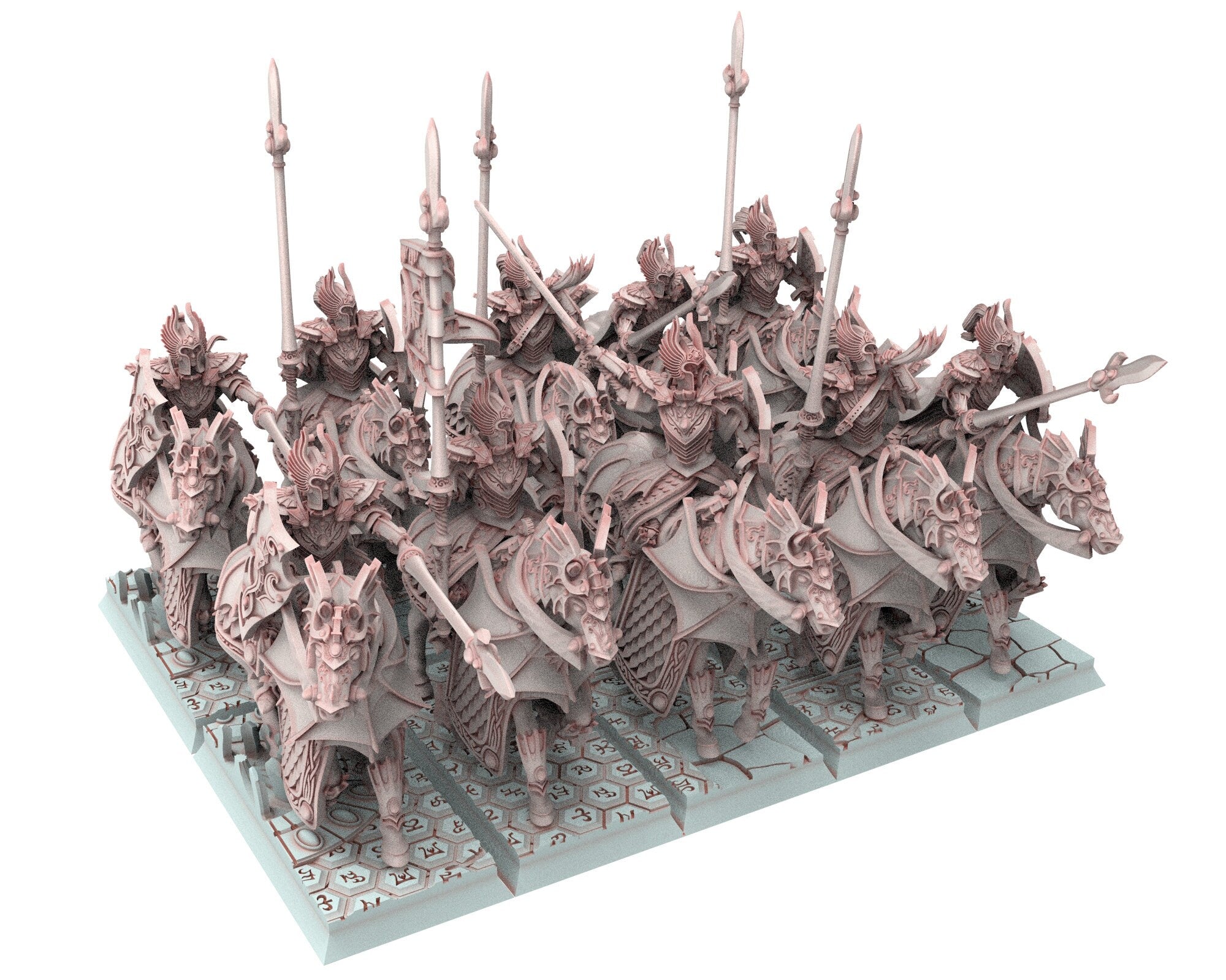 Hight Elves - 32mm Knights of Ryma, Fantasy elves, Insular Kingdom usable for 9th Age, Fantasy Battle, Oldhammer, King of war, D&D