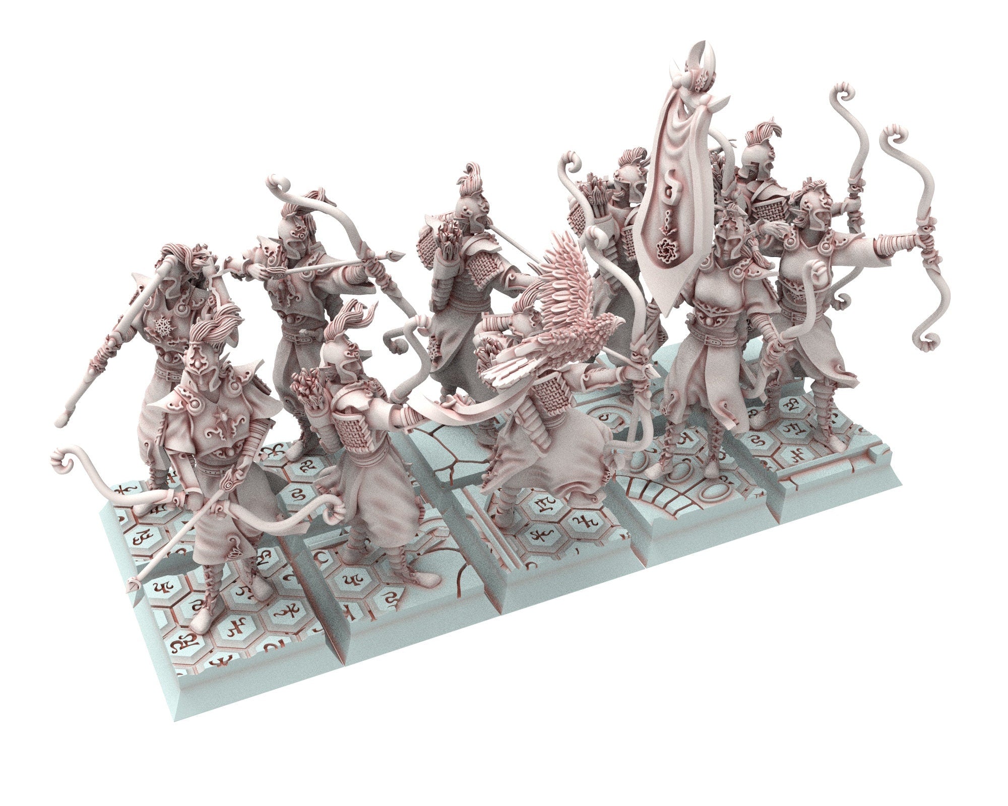 Hight Elves - 32mm Bowmen, Fantasy elves, Insular Kingdom usable for 9th Age, Fantasy Battle, Oldhammer, King of war, D&D