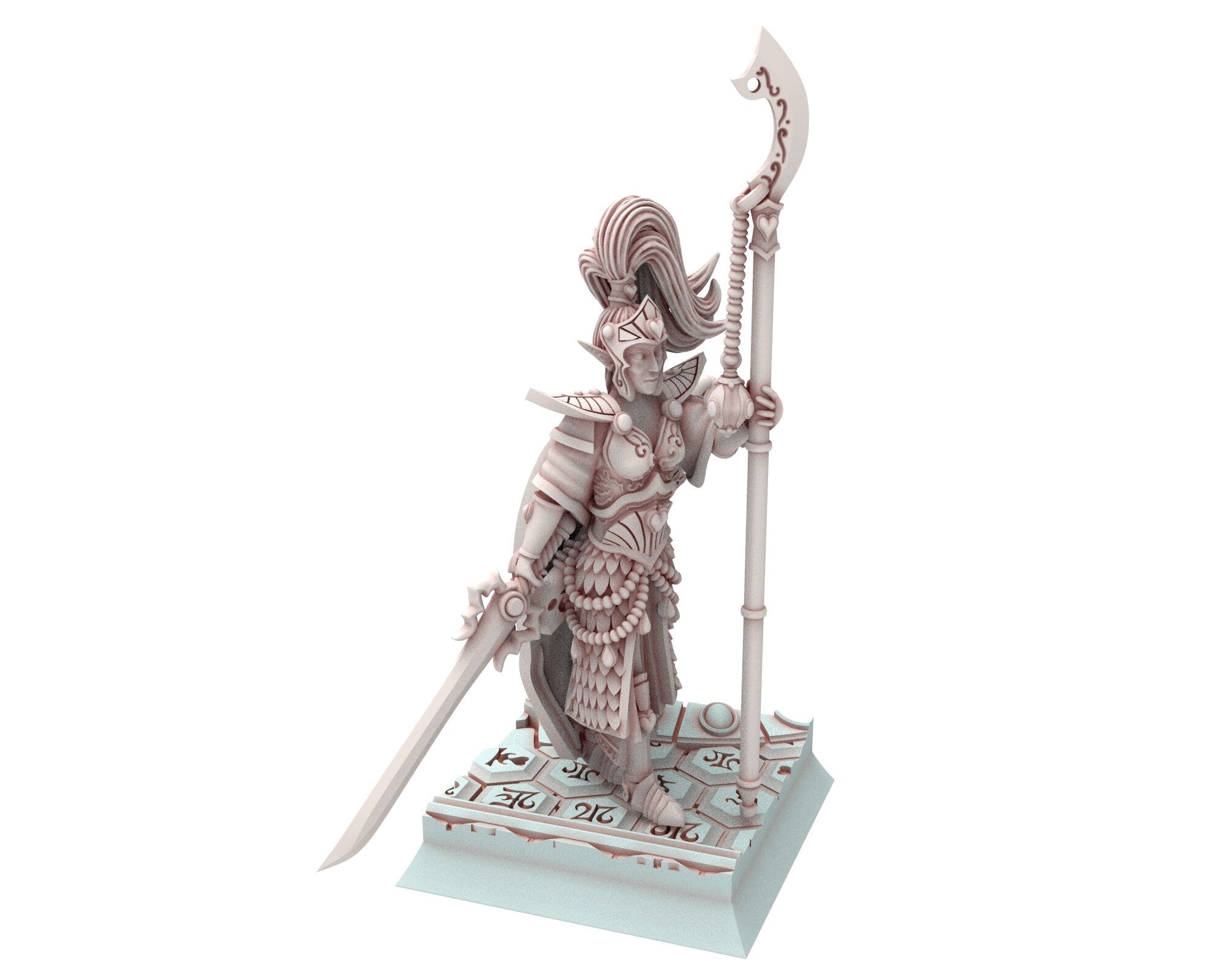 Hight Elves - 28mm Highborne Elves Handmaiden of Qeen, Fantasy elves, Insular Kingdom usable for 9th Age, Fantasy Battle, Oldhammer, D&D