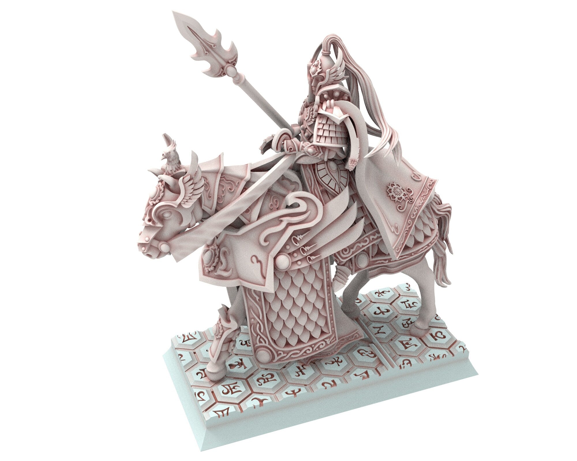 Hight Elves - 28mm Highborne elves Great Banner Holder, Insular Kingdom usable for 9th Age, Fantasy Battle, Oldhammer, King of war, D&D