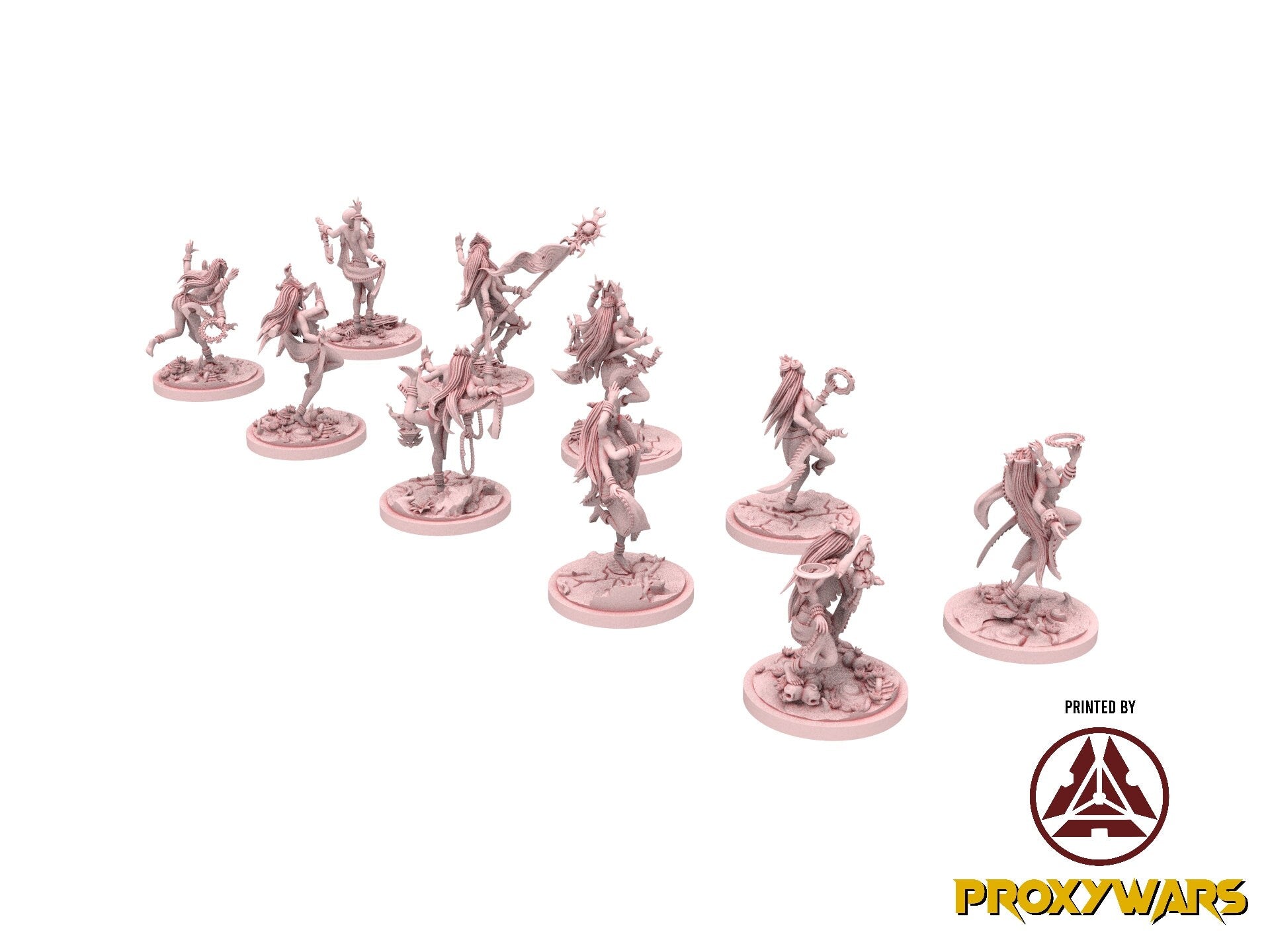 Daemons of lust - Daemonette Succubi 32mm, infernal creatures, usable for 9th Age, Fantasy Battle, Oldhammer, King of war, D&D...