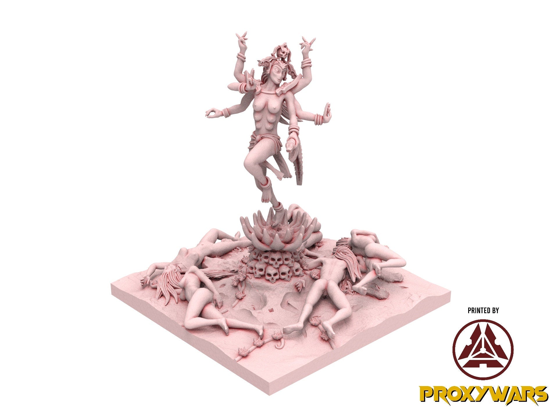 Daemons of lust - Succubi 60mm square, infernal creatures, usable for 9th Age, Fantasy Battle, Oldhammer, King of war, D&D