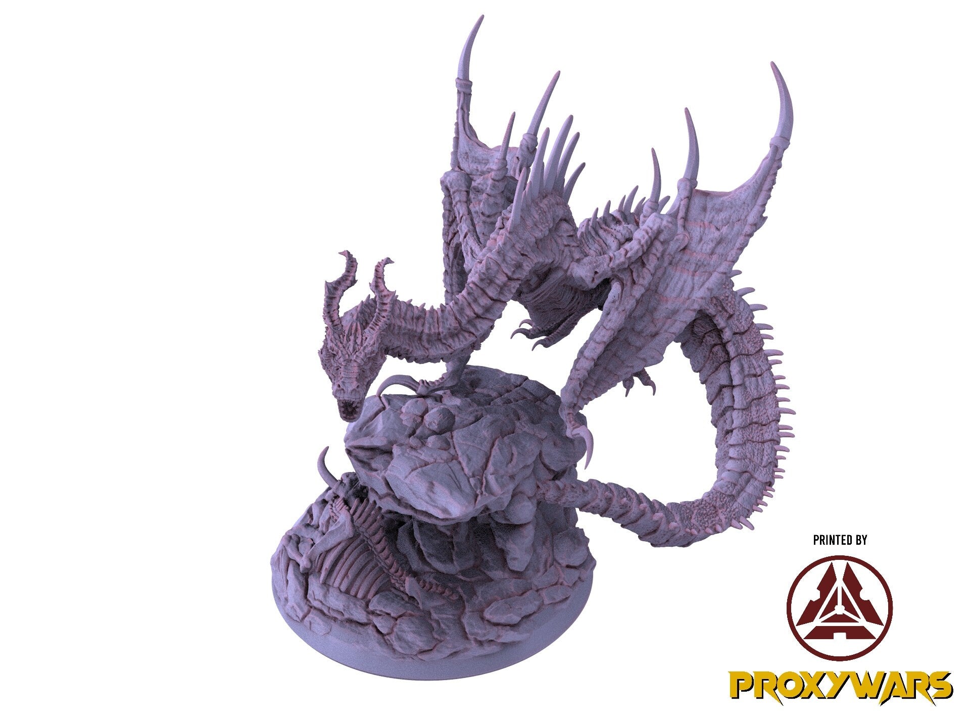 Rage Unbound - Enemy - Hellflame Wyvern 50mm, The Nightfall Cult, Ennemy, Flesh of Gods, for Wargames, Dungeons & Dragons TTRPG