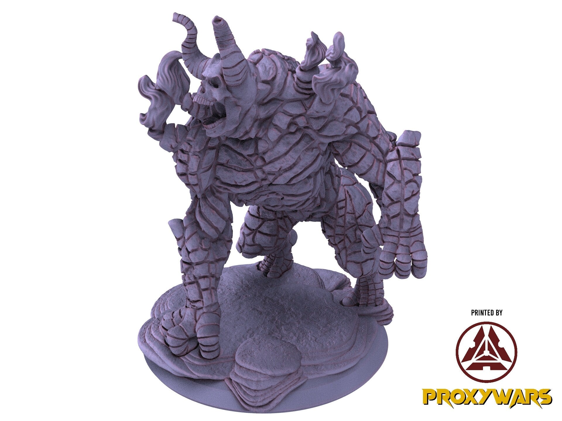 Rage Unbound - Enemy - Blazing Behemoth 75mm, The Nightfall Cult, Ennemy, Flesh of Gods, for Wargames, Dungeons & Dragons TTRPG