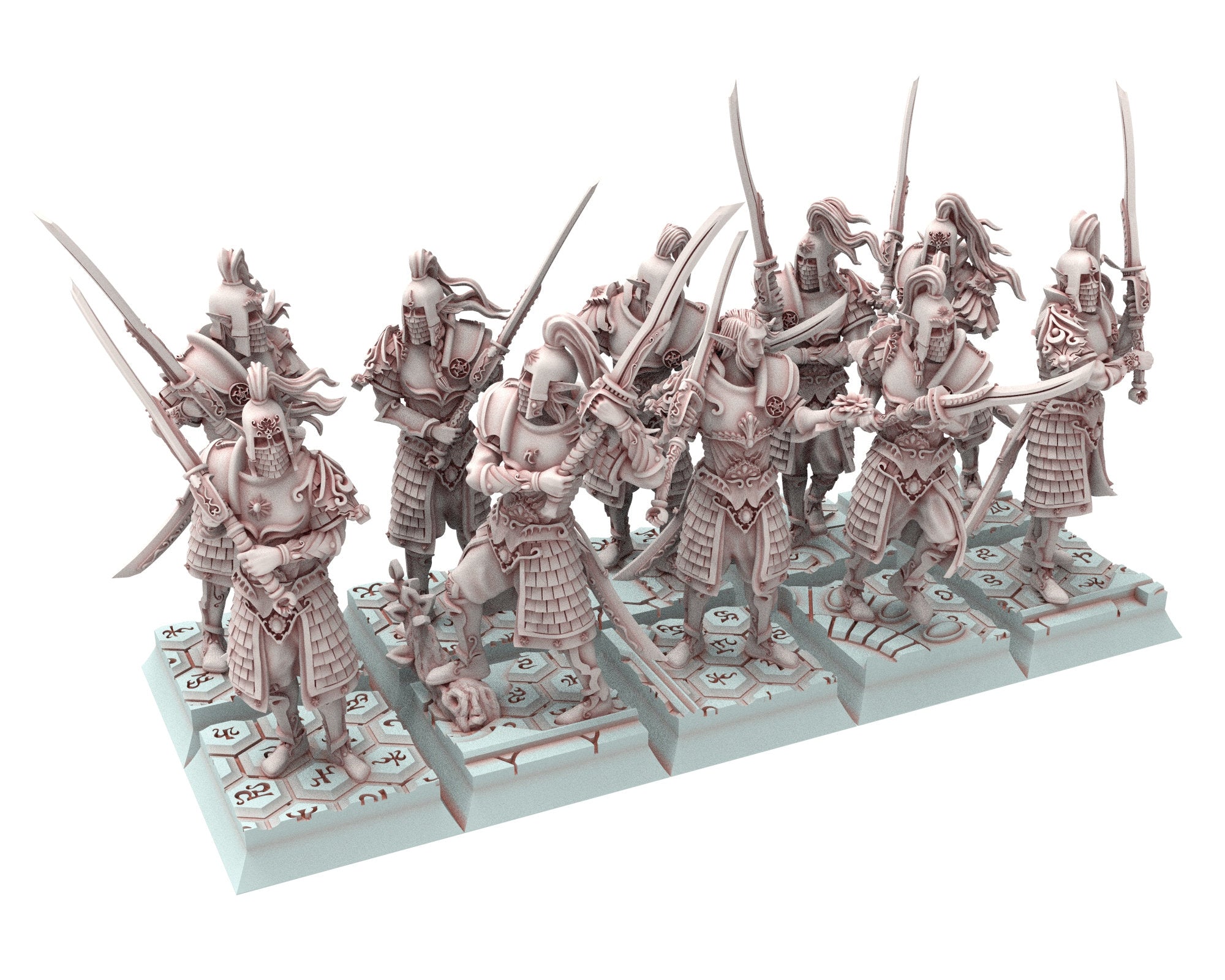 Hight Elves - 28mm Sword Master Elite, Fantasy elves, Insular Kingdom usable for 9th Age, Fantasy Battle, Oldhammer, King of war, D&D