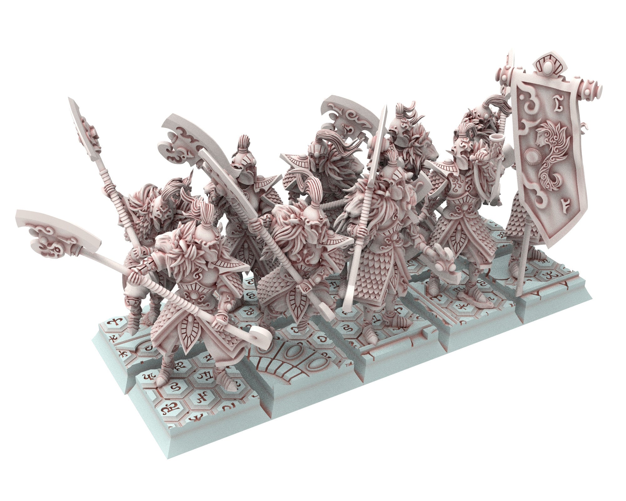 Hight Elves - 28mm Lion Guard Elite Unit, Fantasy elves, Insular Kingdom usable for 9th Age, Fantasy Battle, Oldhammer, King of war, D&D