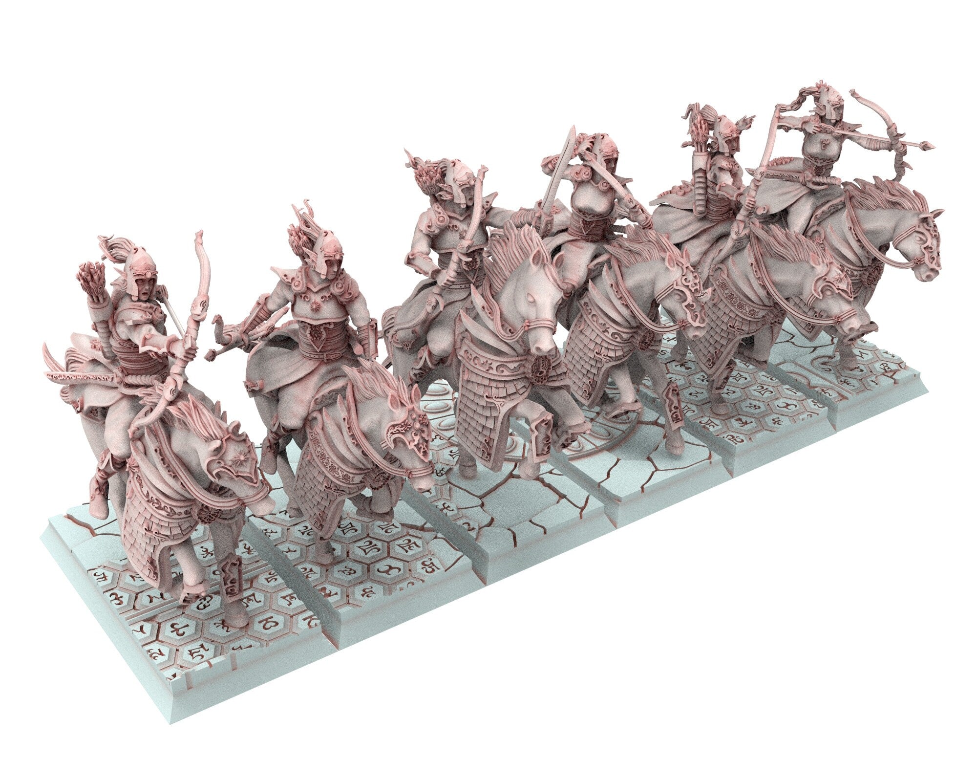 Hight Elves - 28mm Fast Cavalry Light Riders, Fantasy elves, Insular Kingdom usable for 9th Age, Fantasy Battle, Oldhammer, King of war, D&D