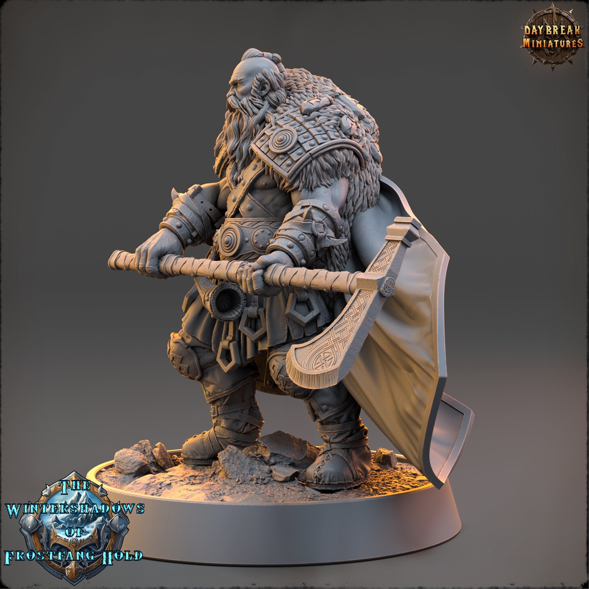 Vikings - Bjorn the Conqueror - The Wintershadows of Frostfang Hold, daybreak miniatures, for Wargames, Pathfinder, Dungeons & Dragons