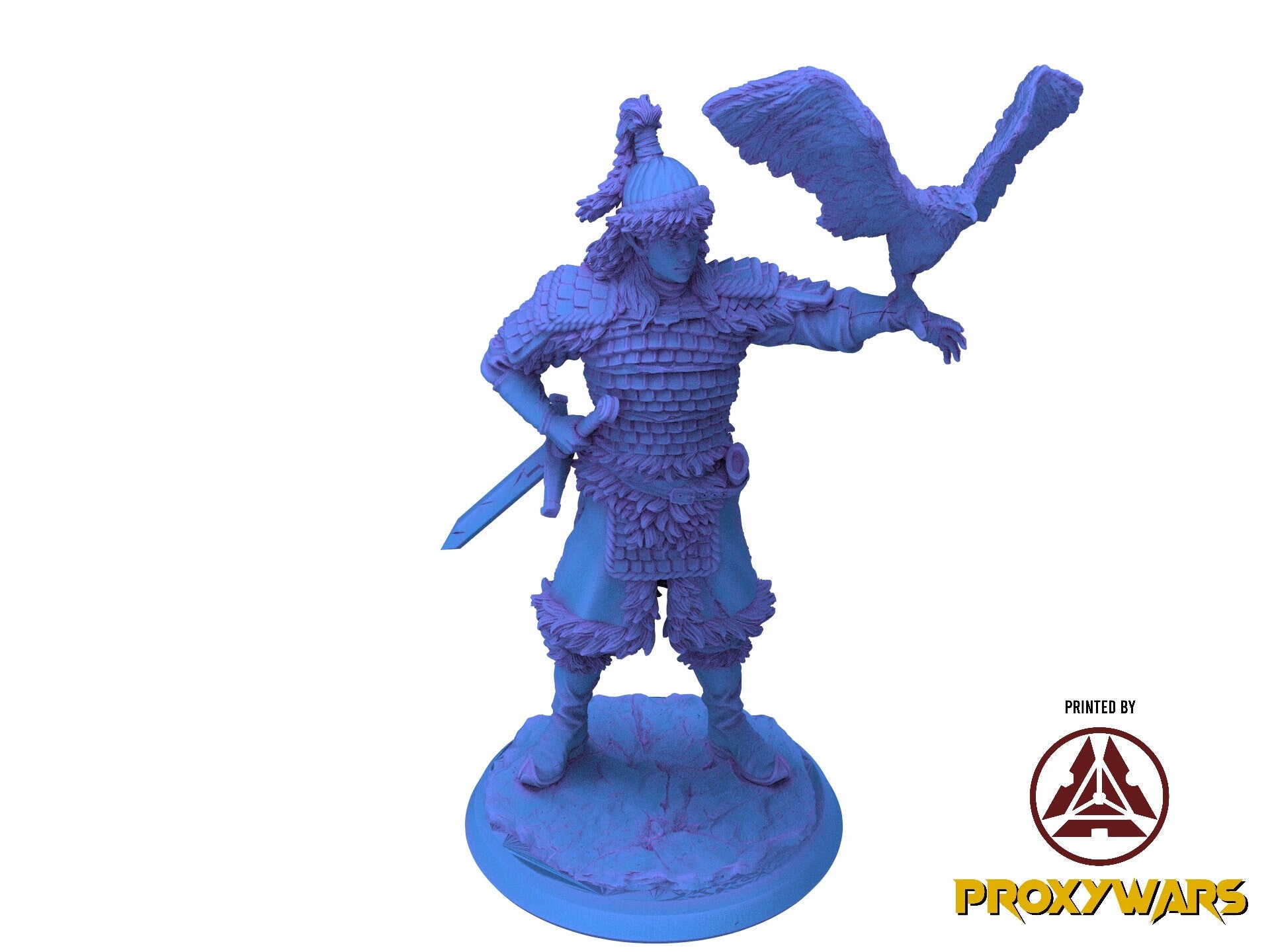 The Elves From The Highlands - Monster - Megalohorn, protectors of their home, Flesh of Gods, for Wargames, Dungeons & Dragons TTRPG