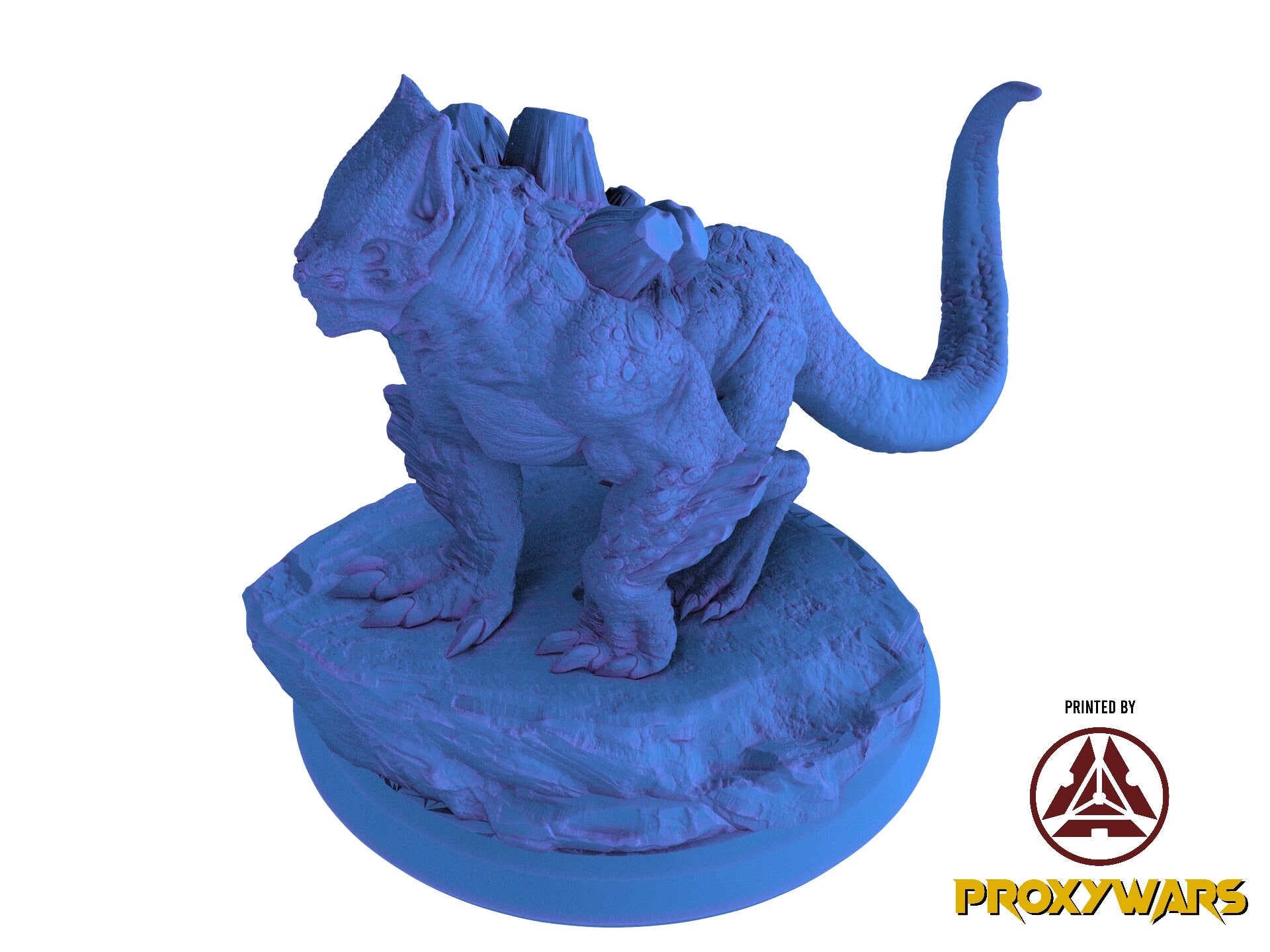 The Elves From The Highlands - Monster - Megalohorn, protectors of their home, Flesh of Gods, for Wargames, Dungeons & Dragons TTRPG