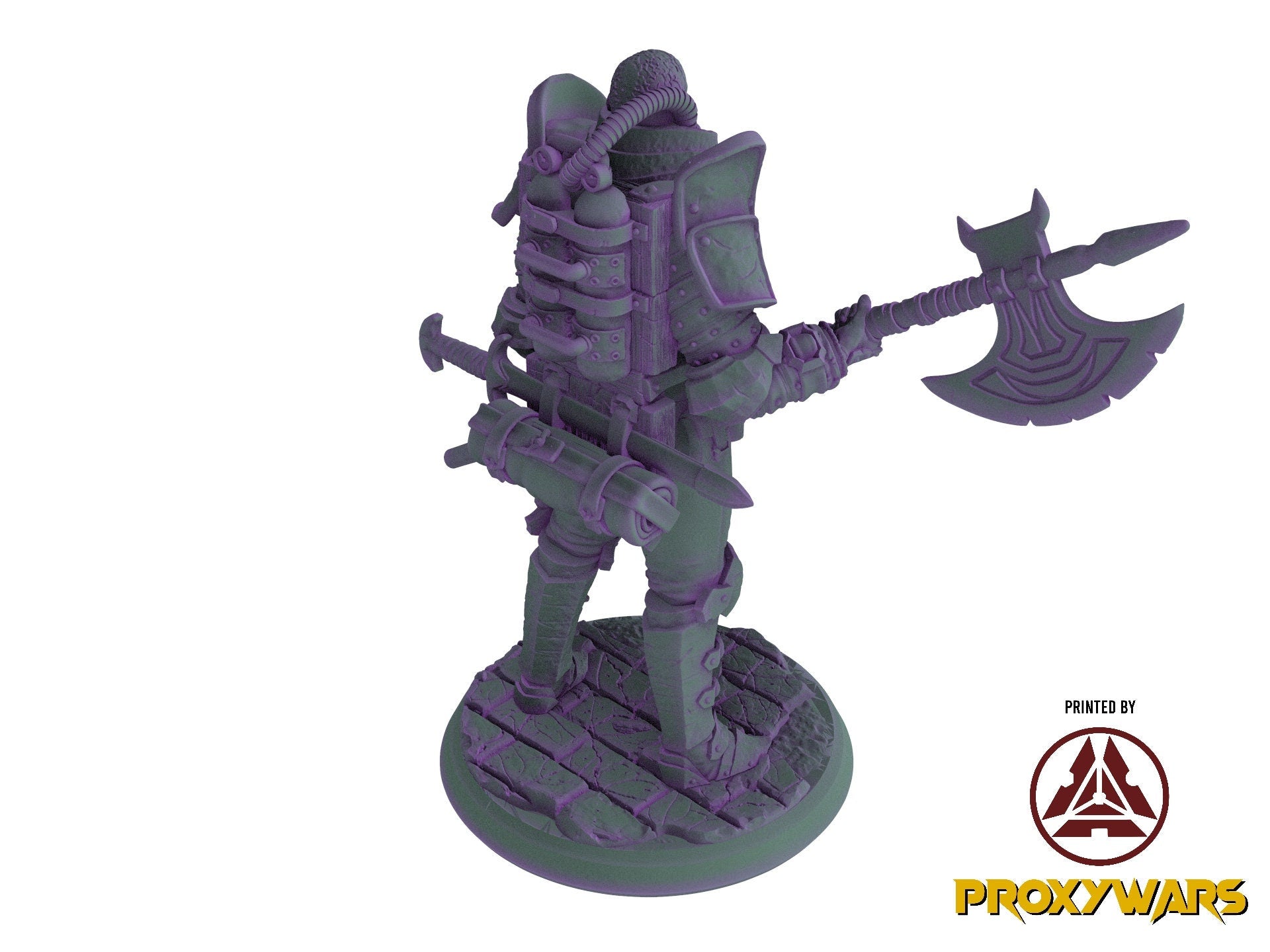 The Underground Experiment - Villain - Infected Guard - Pose 01, Flesh of Gods, for Wargames, Dungeons & Dragons TTRPG