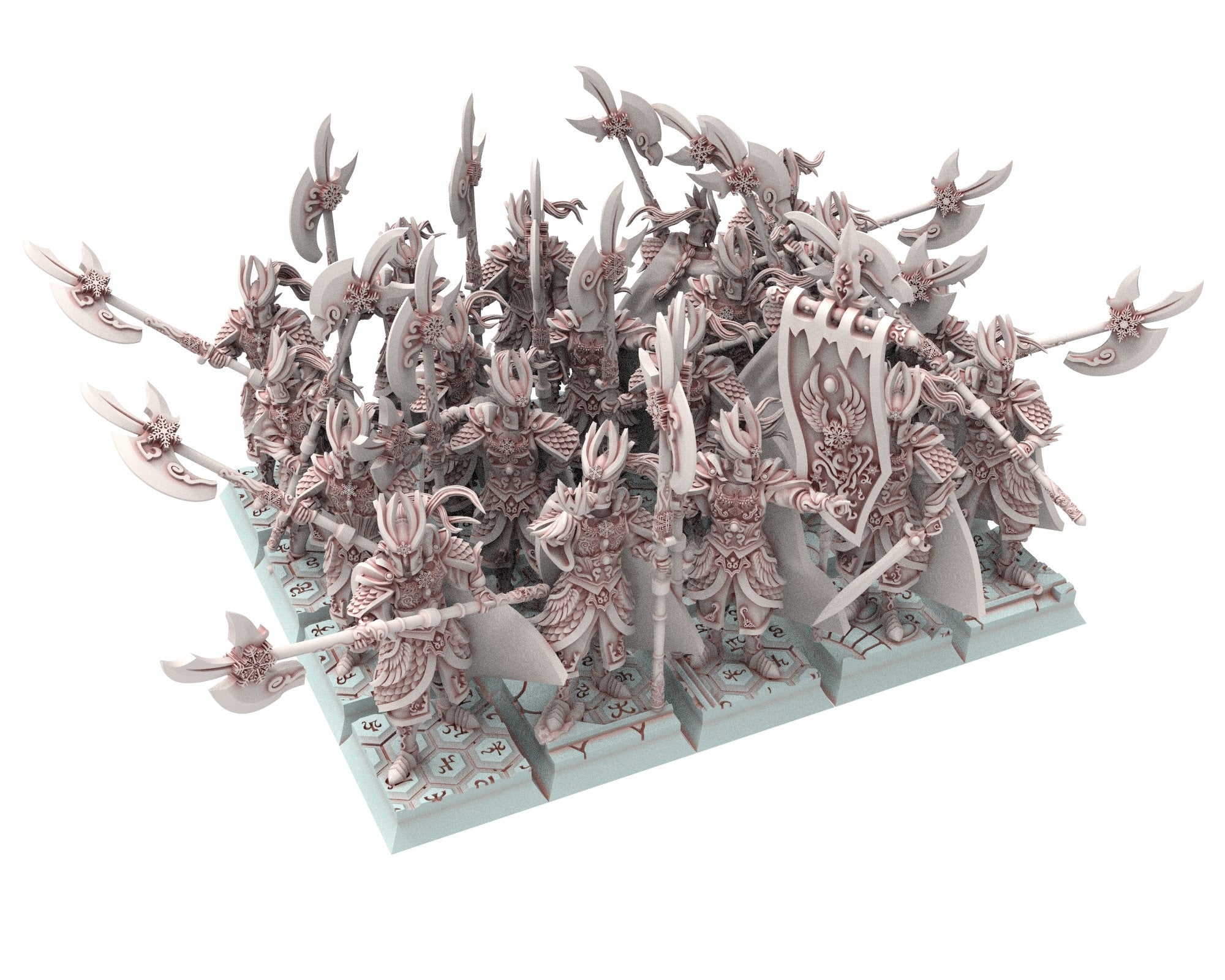 Hight Elves - 32mm Flame Warden Elite Master, Fantasy elves, Insular Kingdom usable for 9th Age, Fantasy Battle, Oldhammer, King of war, D&D