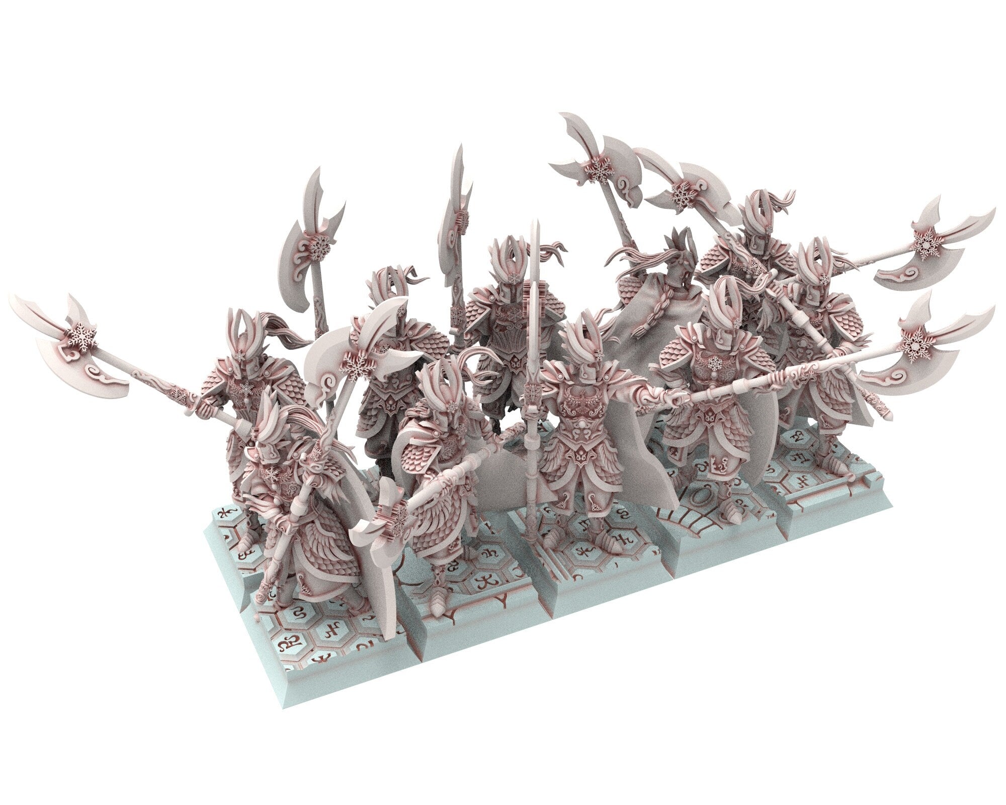 Hight Elves - 32mm Flame Warden Elite Master, Fantasy elves, Insular Kingdom usable for 9th Age, Fantasy Battle, Oldhammer, King of war, D&D