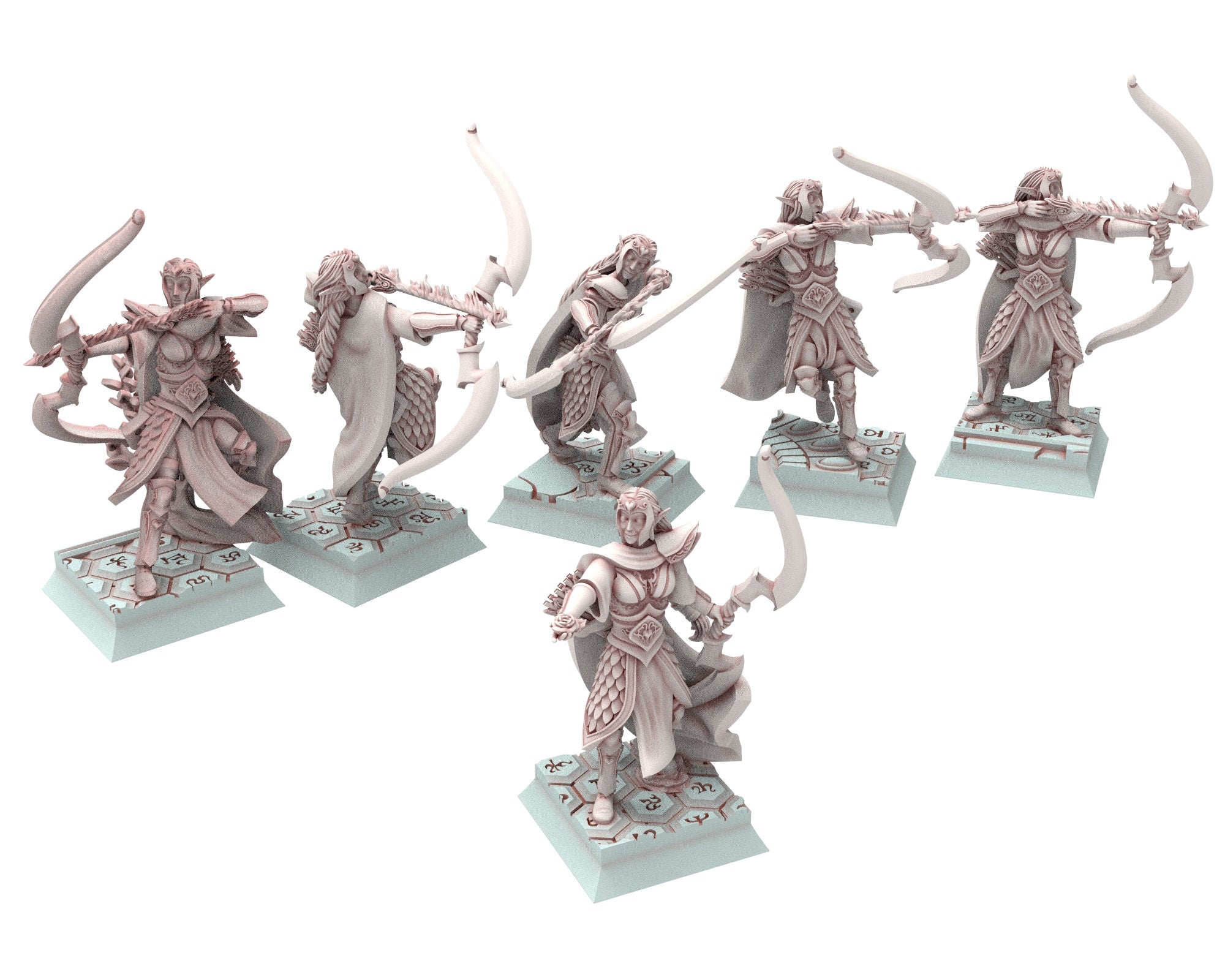 Hight Elves - 28mm Elven Grey watchers, Fantasy elves, Insular Kingdom usable for 9th Age, Fantasy Battle, Oldhammer, King of war, D&D