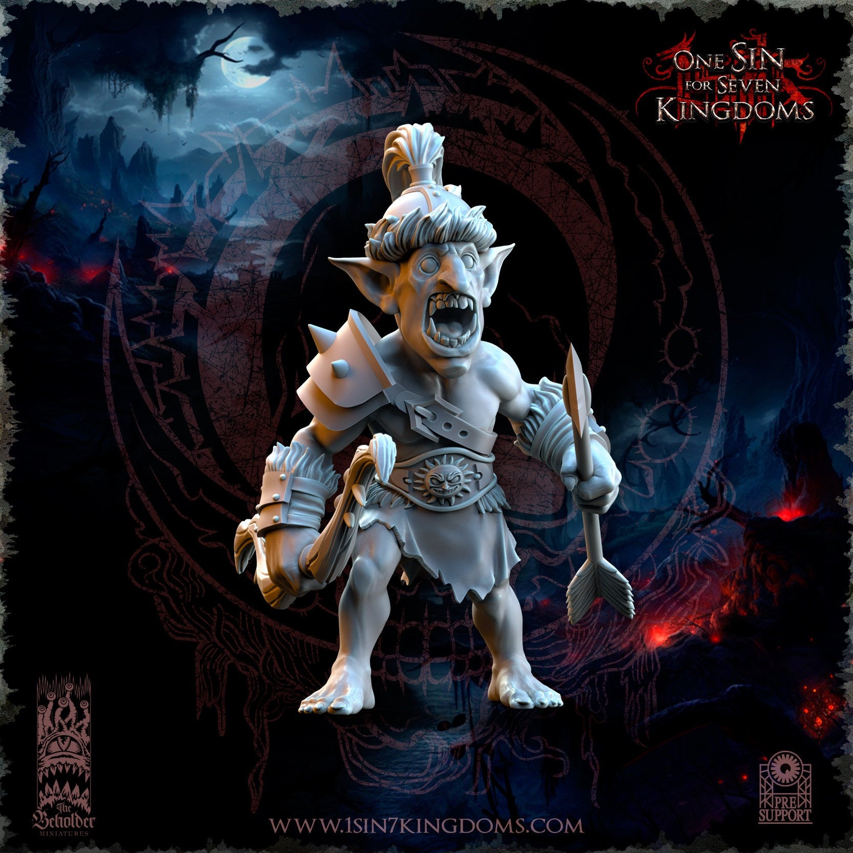 Orc & Goblin - Goblins Desert Archers - The Black horde, utilisables pour Oldhammer, king of wars, 9th age