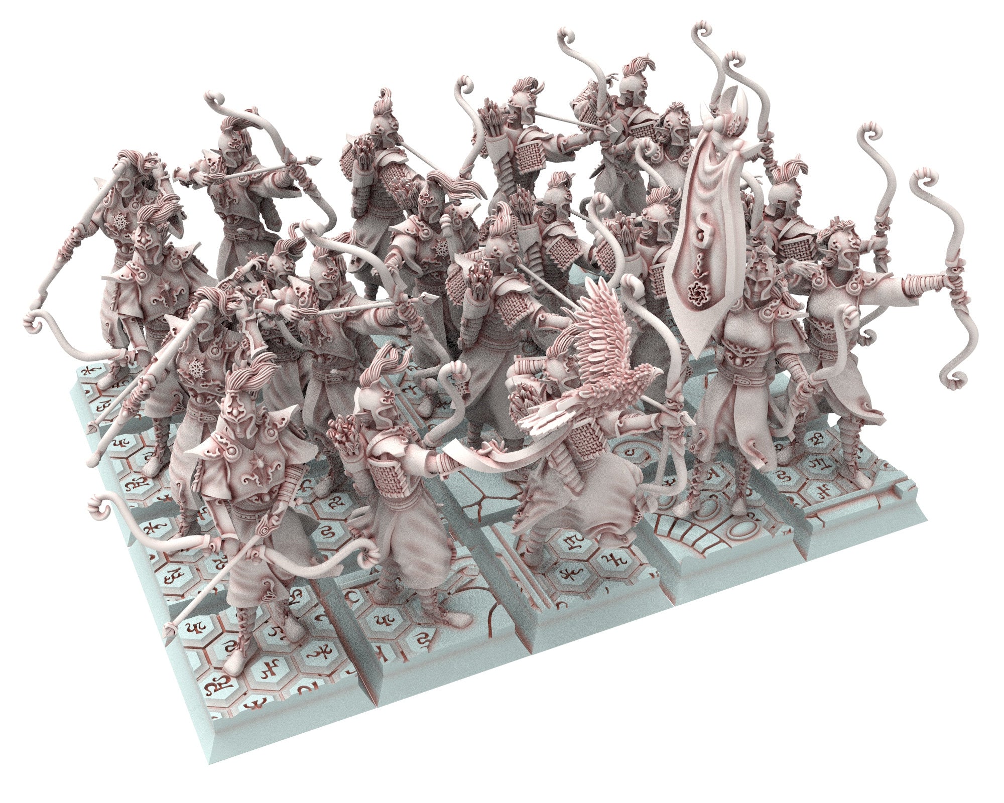 Hight Elves - 28mm Bowmen, Fantasy elves, Insular Kingdom usable for 9th Age, Fantasy Battle, Oldhammer, King of war, D&D