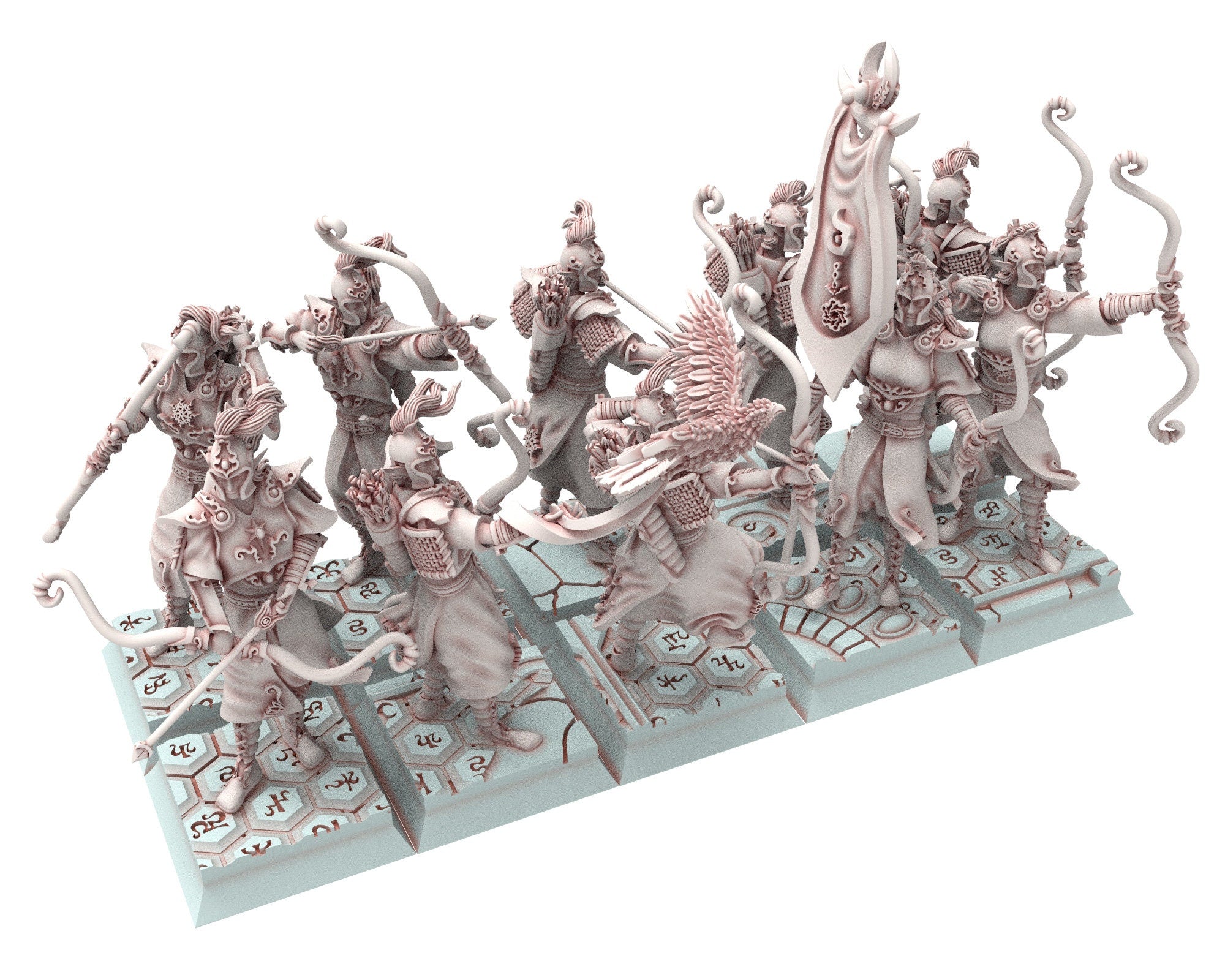 Hight Elves - 32mm Bowmen, Fantasy elves, Insular Kingdom usable for 9th Age, Fantasy Battle, Oldhammer, King of war, D&D