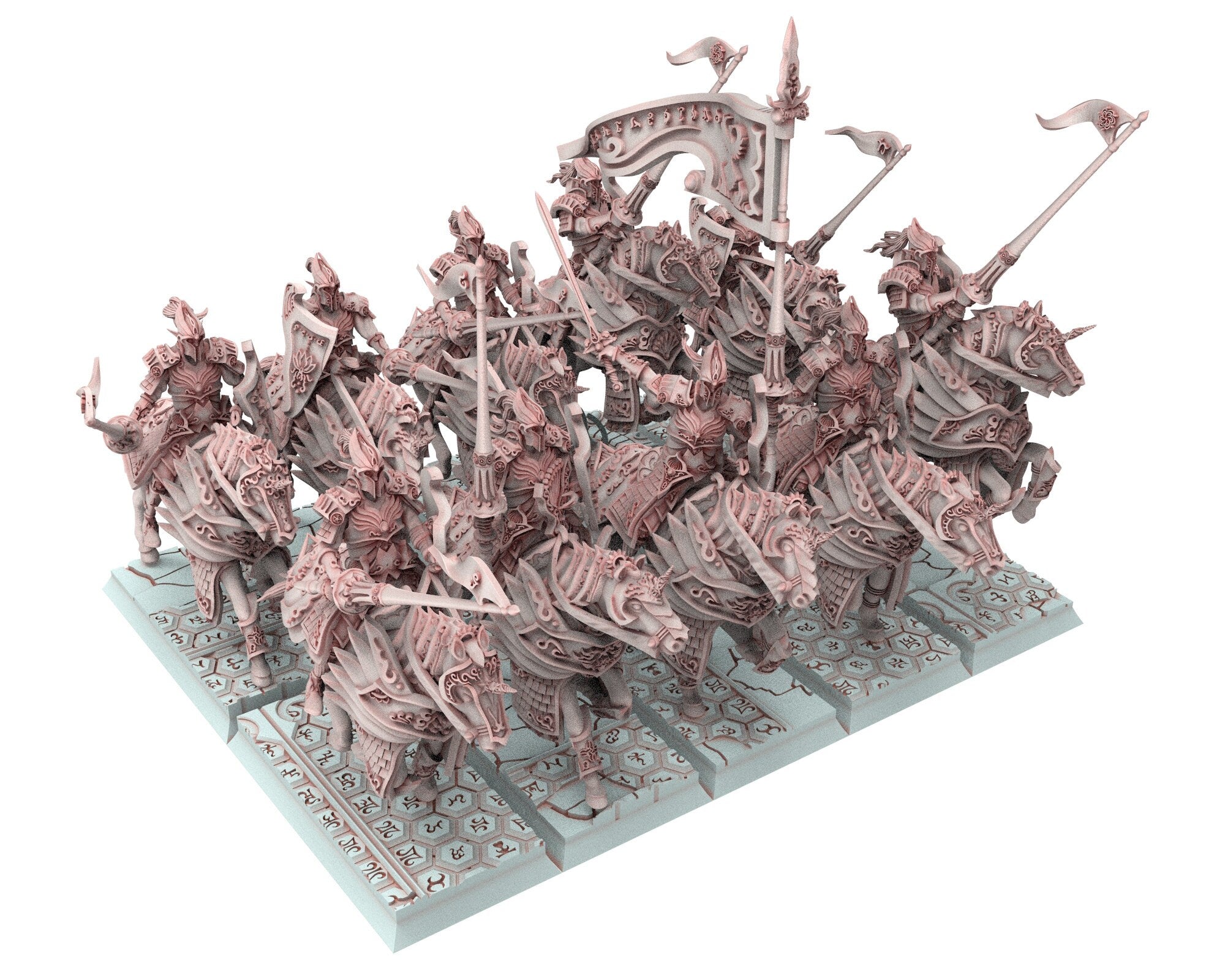 Hight Elves - 28mm Highborne elves lancers Hero, Fantasy, Insular Kingdom usable for 9th Age, Fantasy Battle, Oldhammer, King of war, D&D