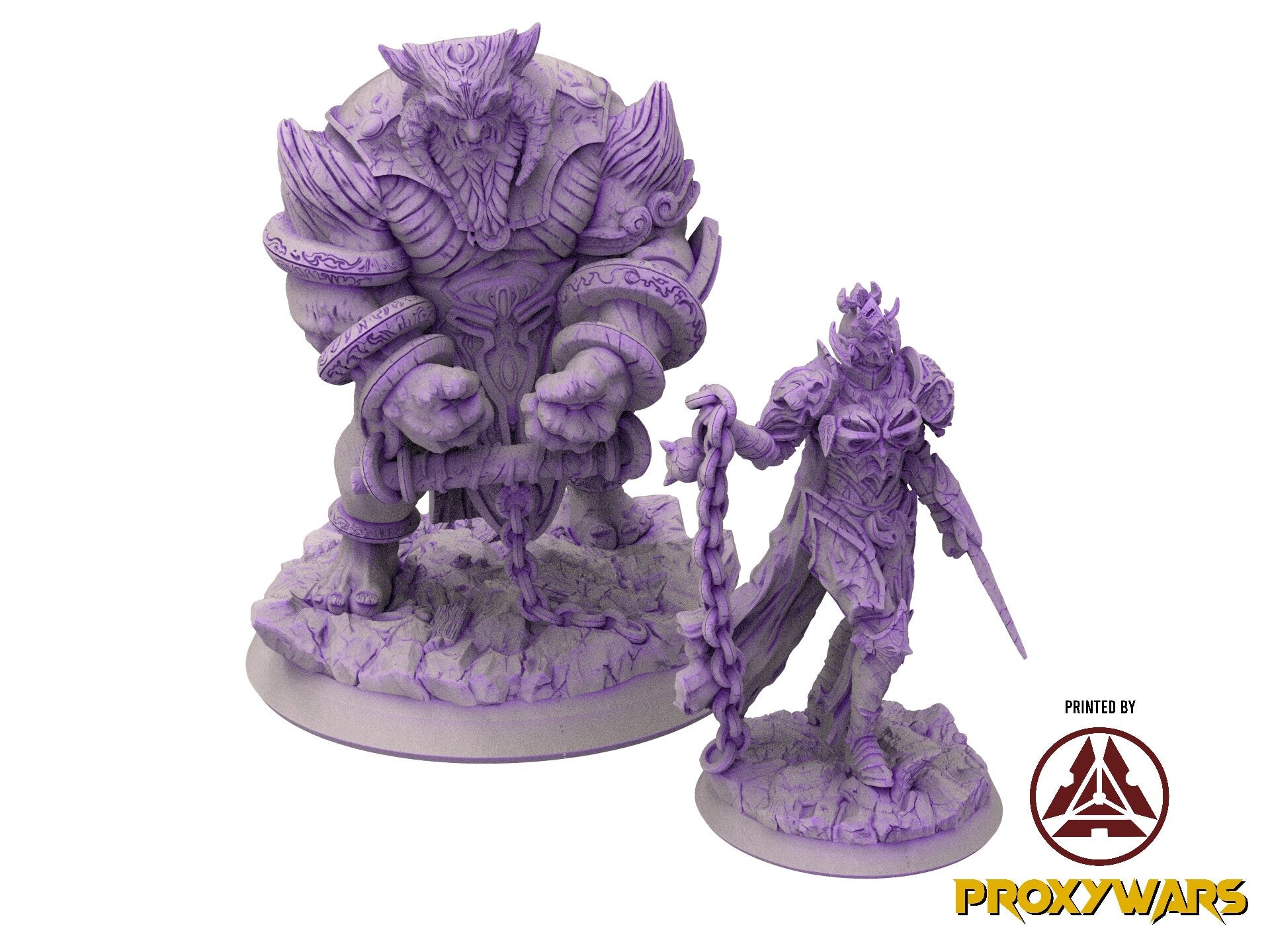 The scourges of war - Hero - Goliath Commander (25 mm), glory and honor, Ennemy, Flesh of Gods, for Wargames, Dungeons & Dragons TTRPG