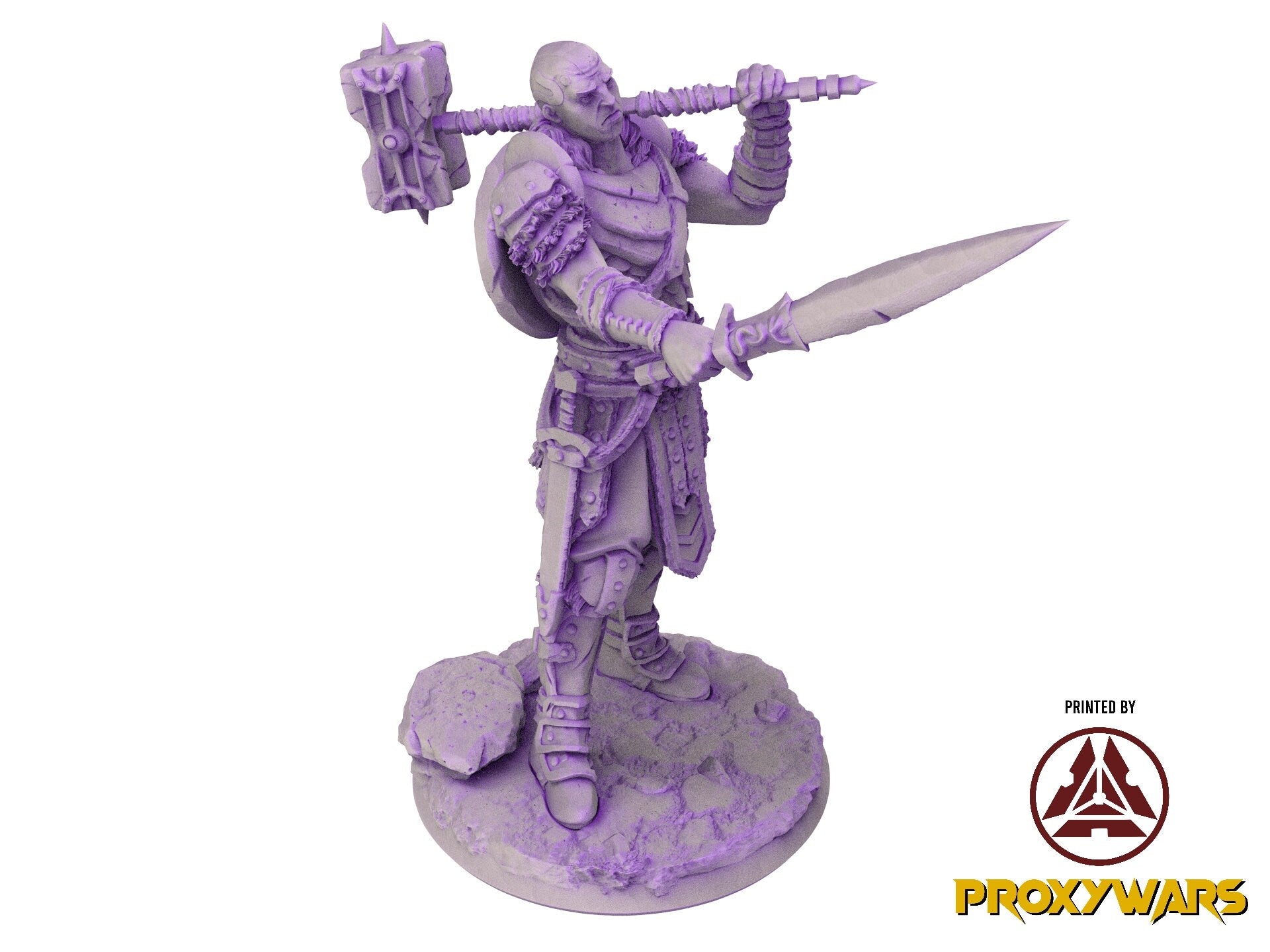 The scourges of war - Hero - Goliath Commander (25 mm), glory and honor, Ennemy, Flesh of Gods, for Wargames, Dungeons & Dragons TTRPG