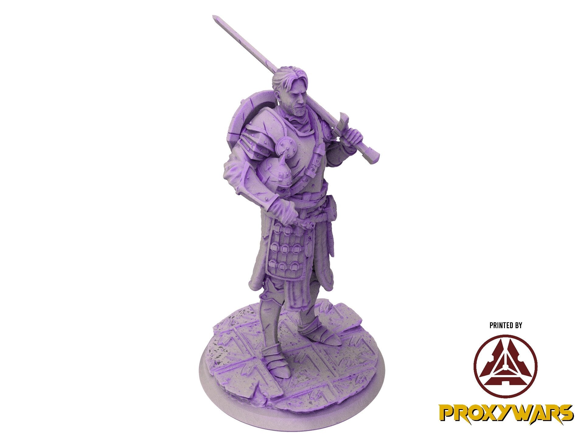 The scourges of war - NPC - Kraheger's Soldier 02 (25 mm) , glory and honor, Ennemy, Flesh of Gods, for Wargames, Dungeons & Dragons TTRPG