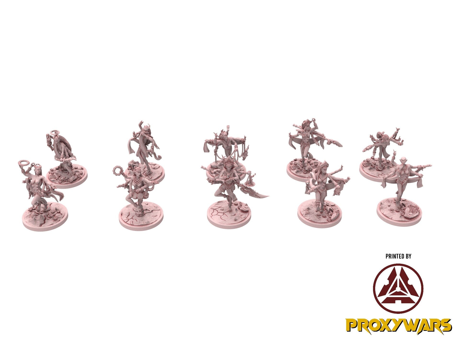 Daemons of lust - Daemonette Succubi 32mm, infernal creatures, usable for 9th Age, Fantasy Battle, Oldhammer, King of war, D&D...