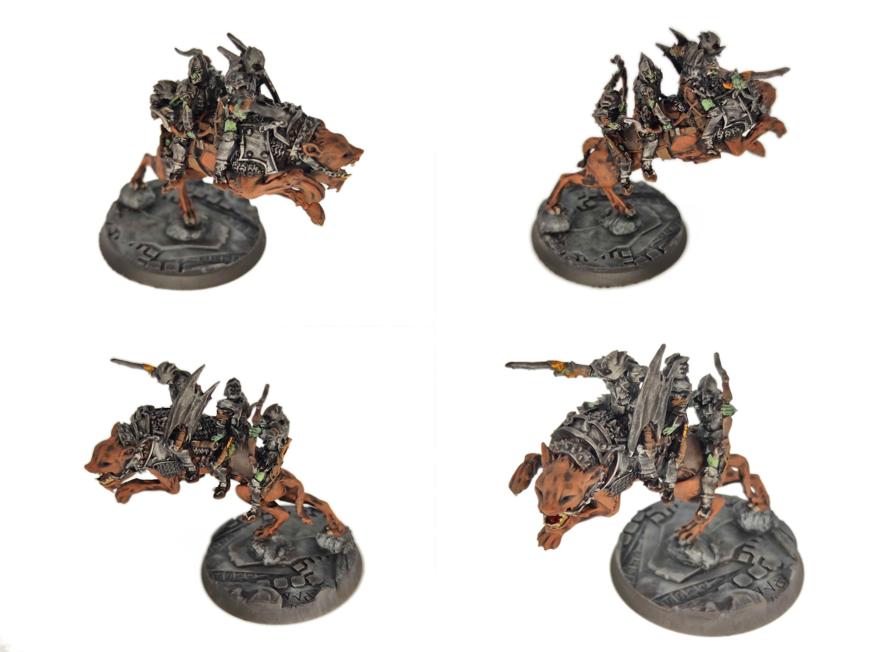 Goblin cave - Goblin warg riders marauders warriors with bows and swords, Dwarf mine, Middle rings miniatures pour wargame D&D, SDA...