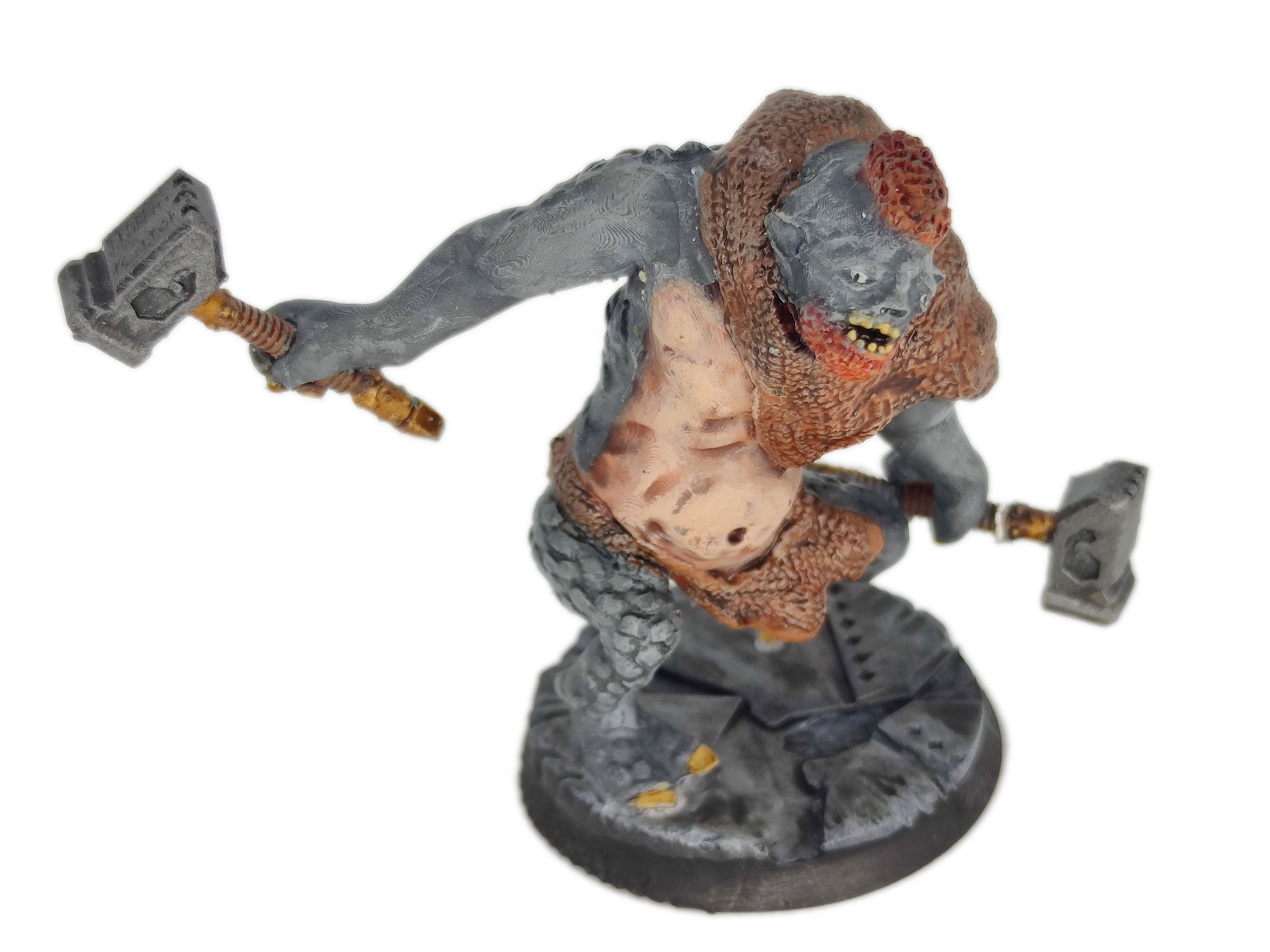 Spartatroll, Wild cave troll, the rebellion of spartatroll, miniatures for wargame D&D, Lotr...
