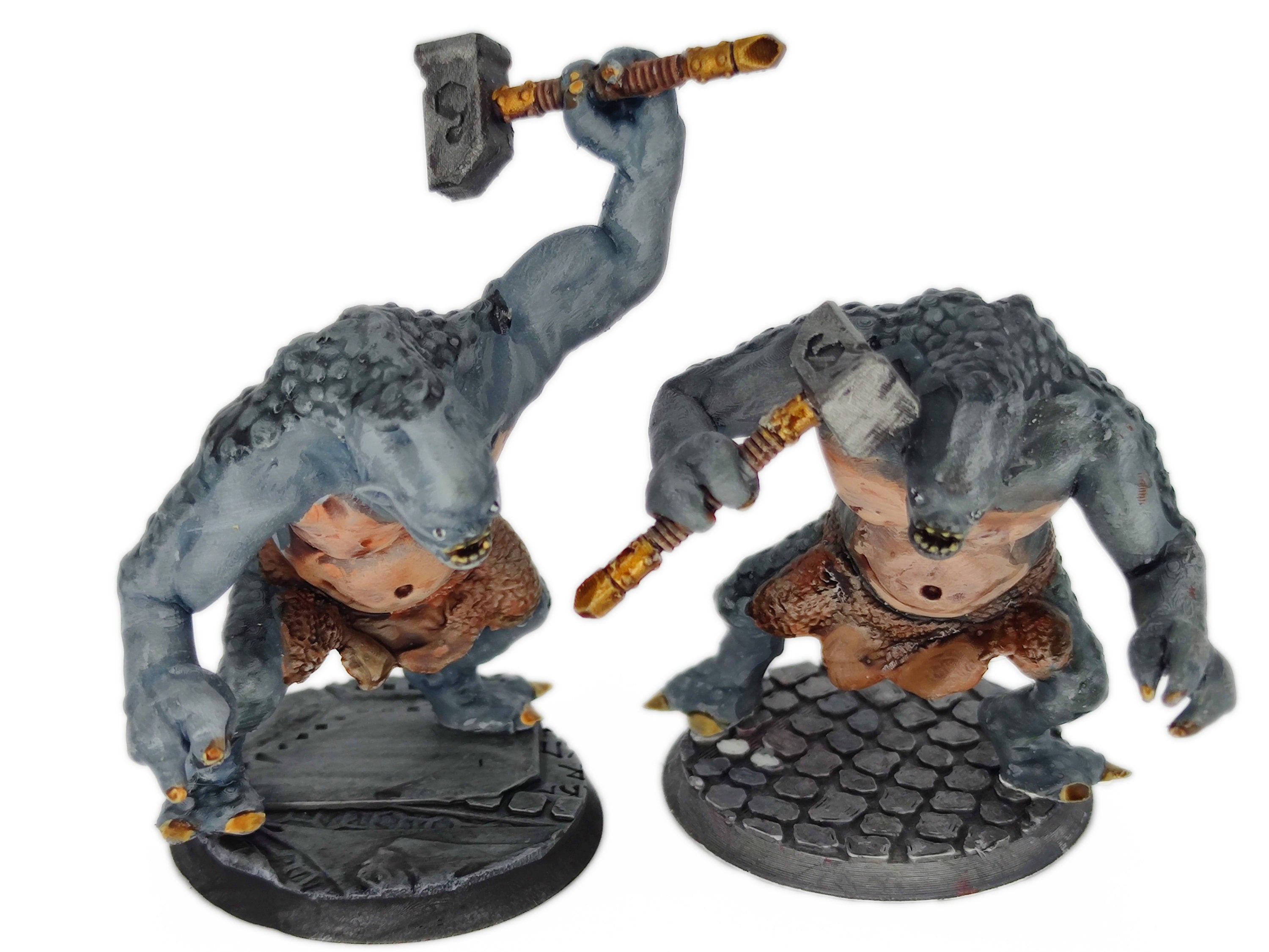 Wild cave trolls, the rebellion of spartatroll, miniatures for wargame