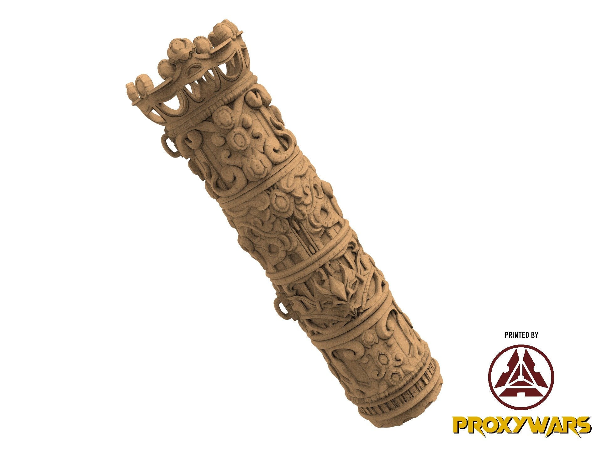 Grimoires of madness - Prop - Scroll Tube, forbidden magics, Ennemy, Flesh of Gods, for Wargames, Dungeons & Dragons TTRPG