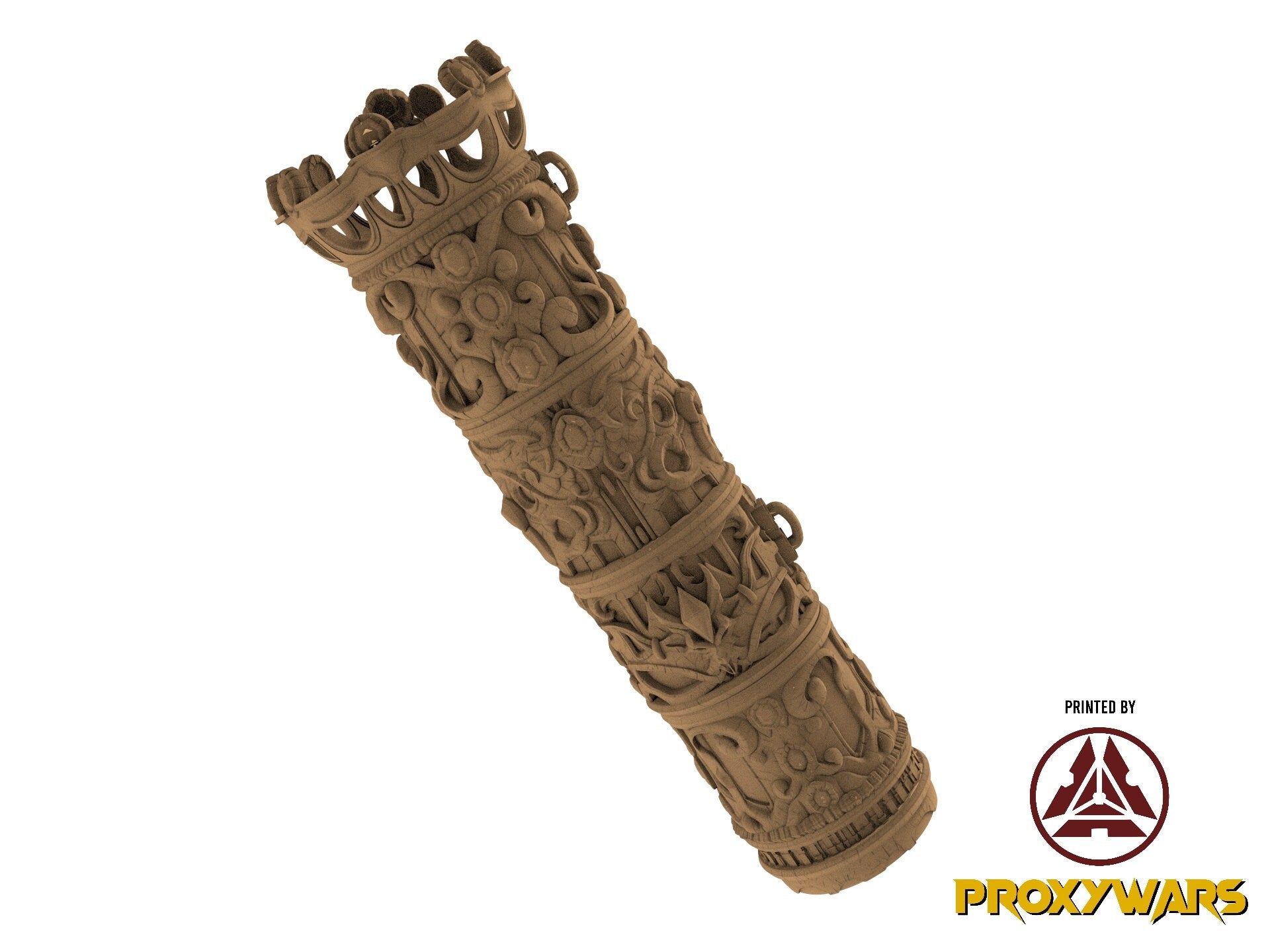 Grimoires of madness - Prop - Scroll Tube, forbidden magics, Ennemy, Flesh of Gods, for Wargames, Dungeons & Dragons TTRPG