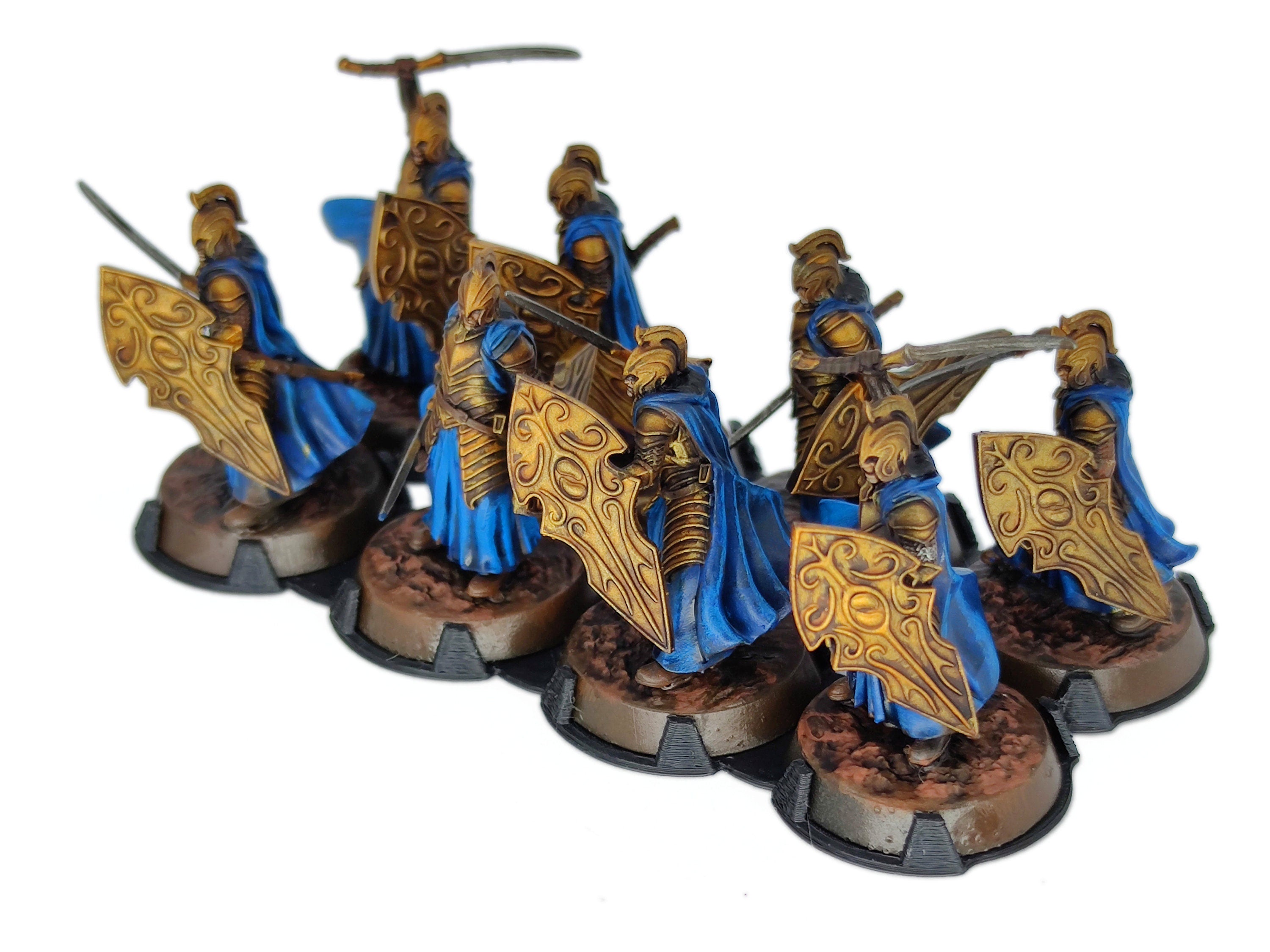 Rivandall - Bloody elves with sword and shield, Last Hight elves from the West, Middle rings Davales miniatures pour wargame D&D, SDA...