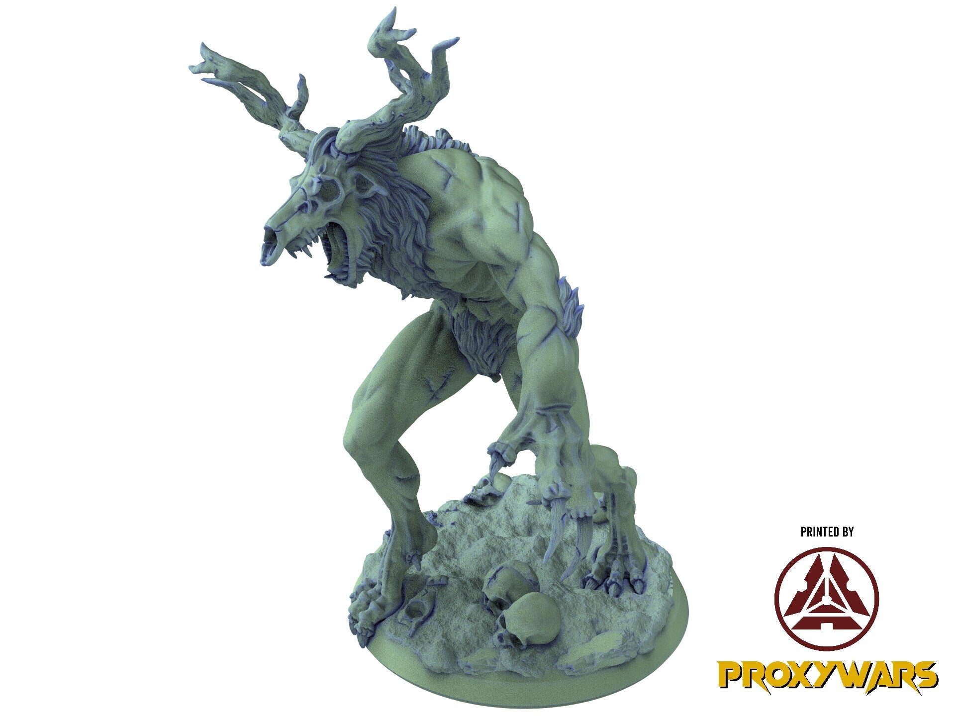 The tribal Gathering - Enemy - Wendigo (50 mm), fierce and proud warriors,Ennemy, Flesh of Gods, for Wargames, Dungeons & Dragons TTRPG