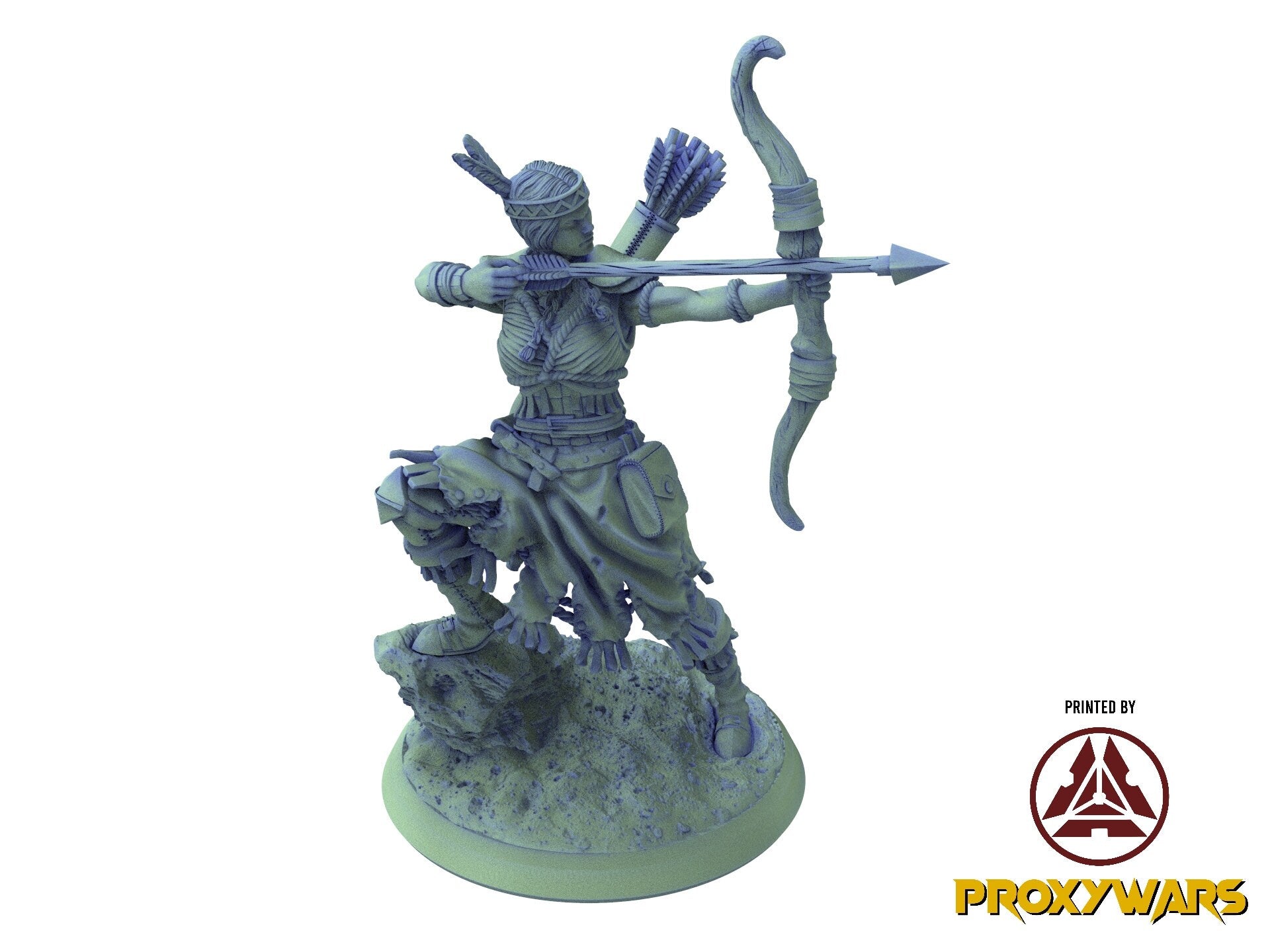 The tribal Gathering - Enemy - Female Warrior 02, fierce and proud warriors,Ennemy, Flesh of Gods, for Wargames, Dungeons & Dragons TTRPG